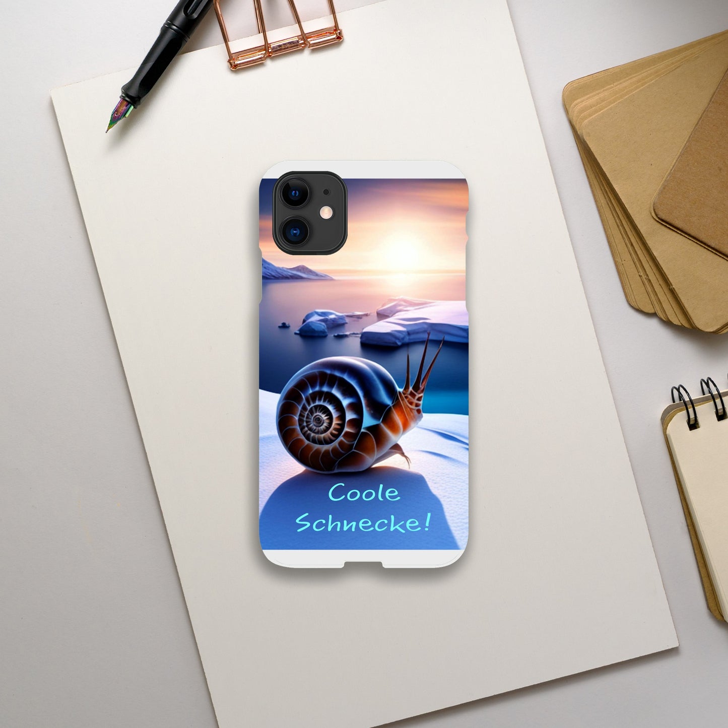 Cool Snail (Brown) - Phone Case