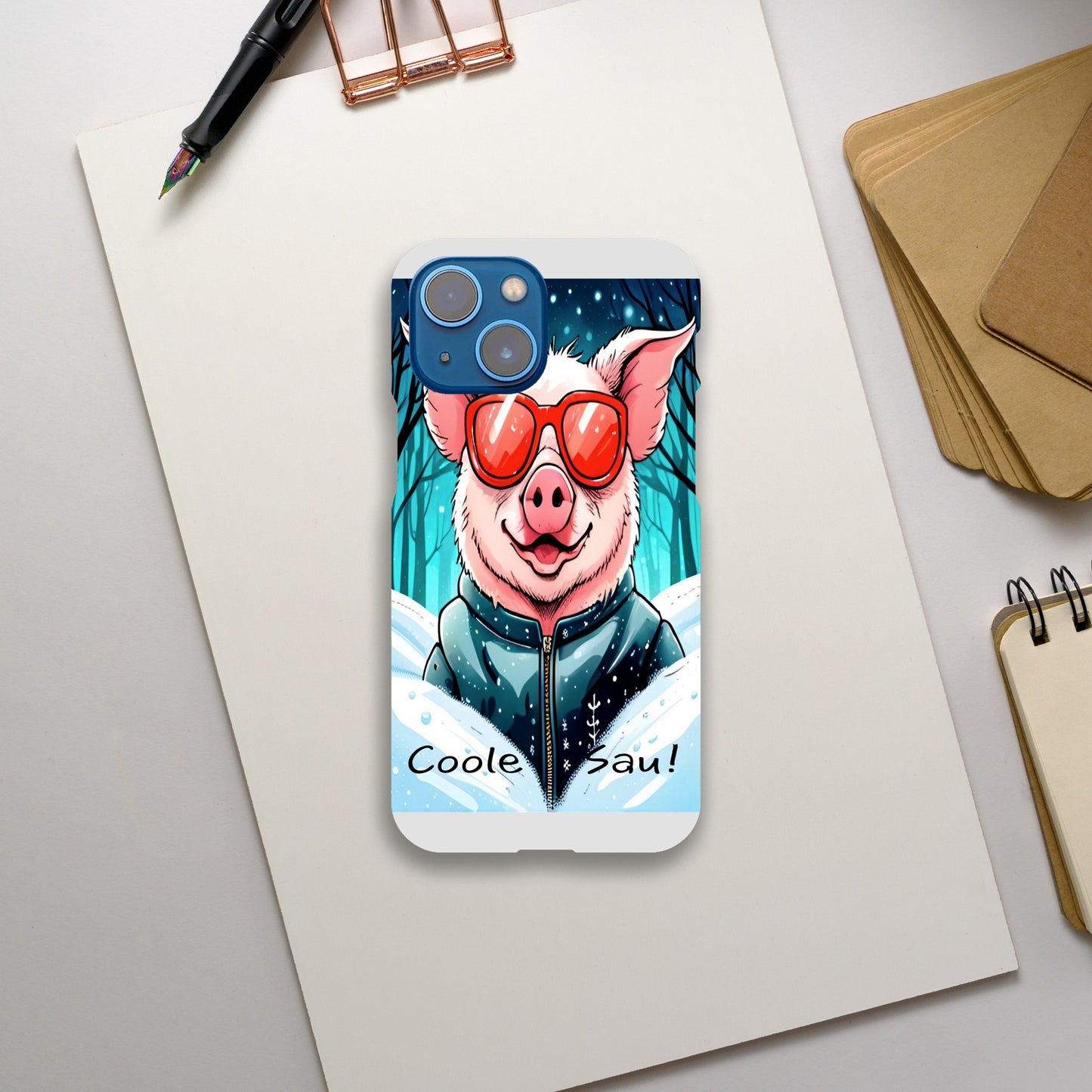 Cool Pig (Red Glasses) - Mobile Phone Cases
