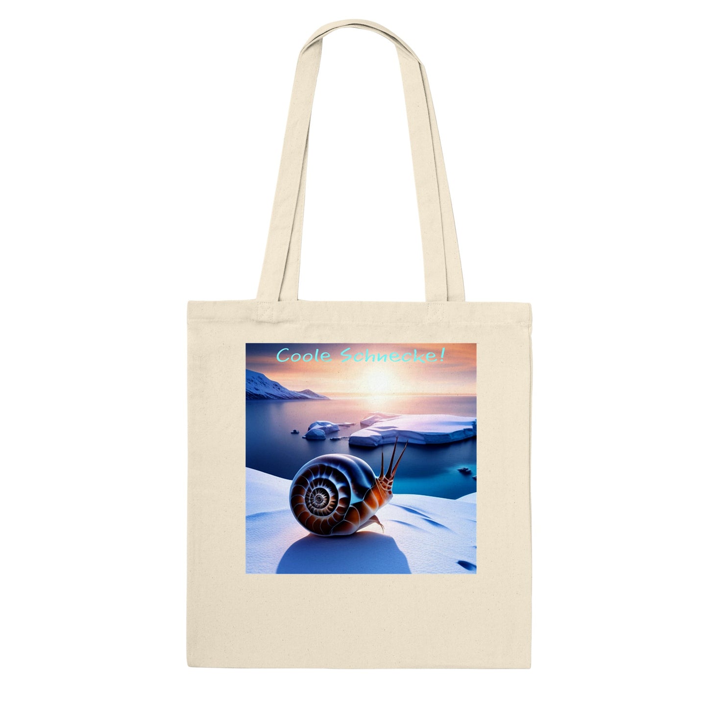 Coole Schnecke (Braun) - Tragetasche