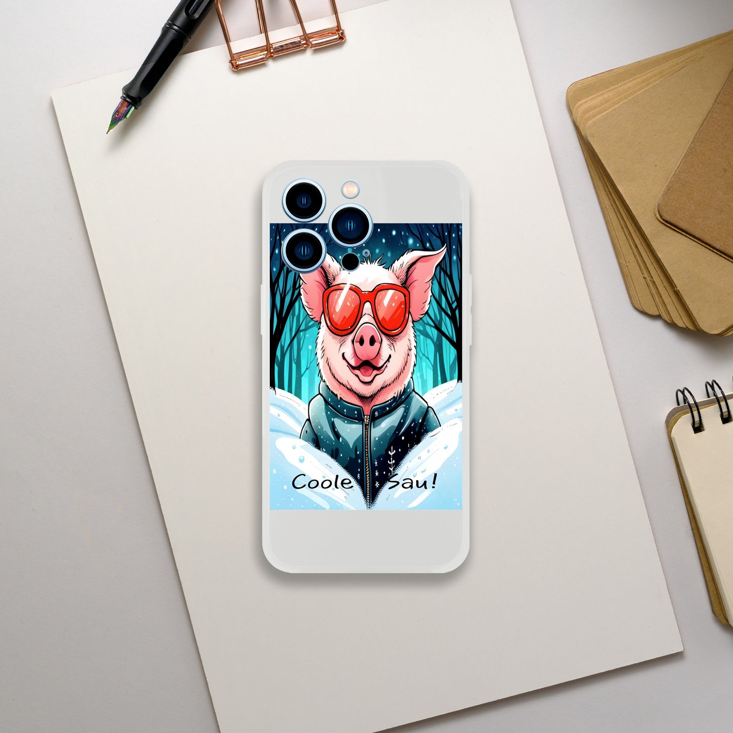 Cool Pig (Red Glasses) - Mobile Phone Cases