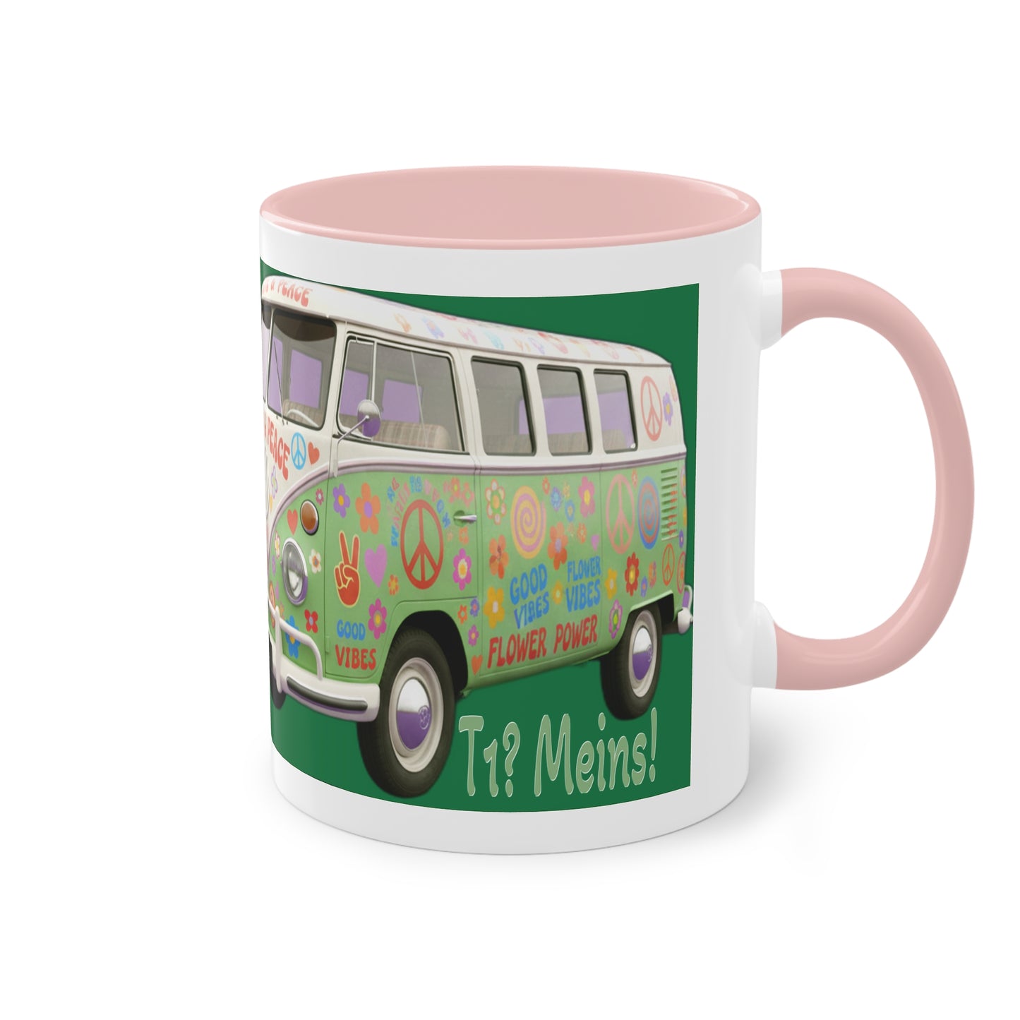 VW Bulli T1 grün - Tasse