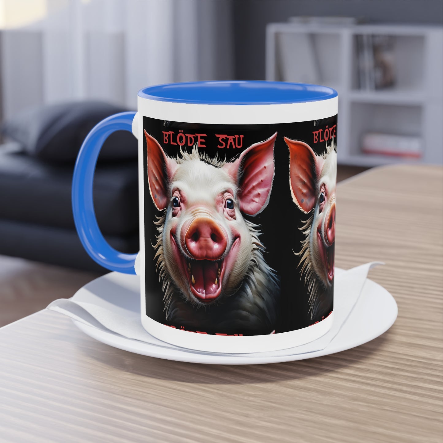 Bloede Sau - Keramiktasse