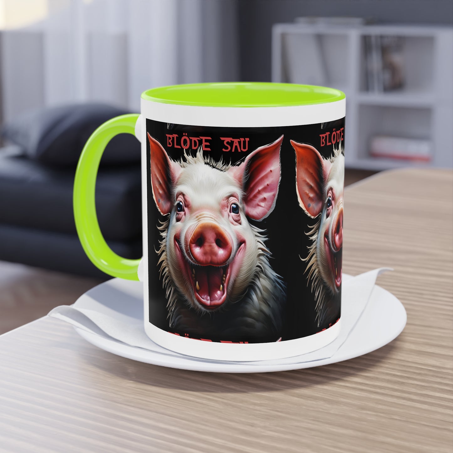 Bloede Sau - Keramiktasse