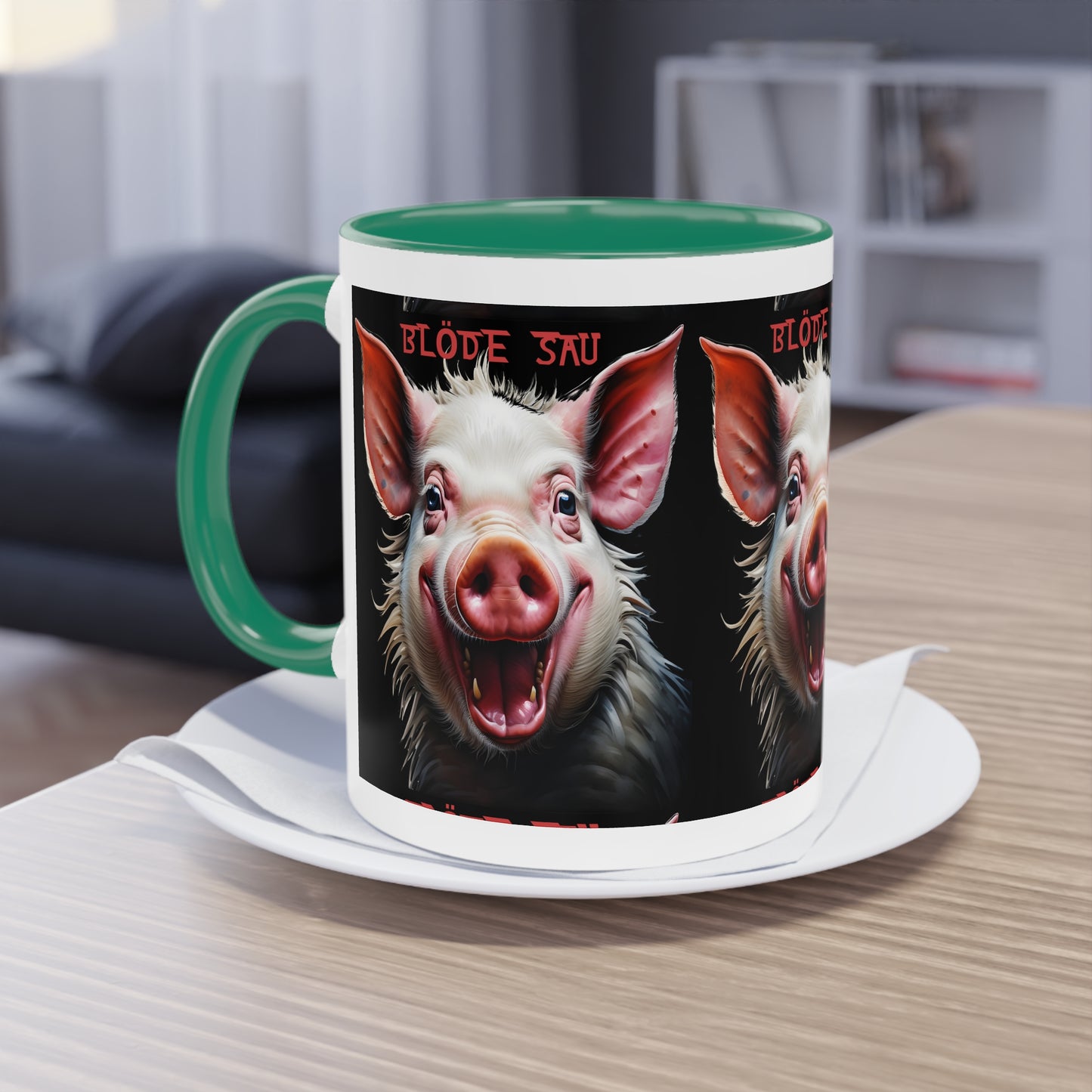 Bloede Sau - Keramiktasse