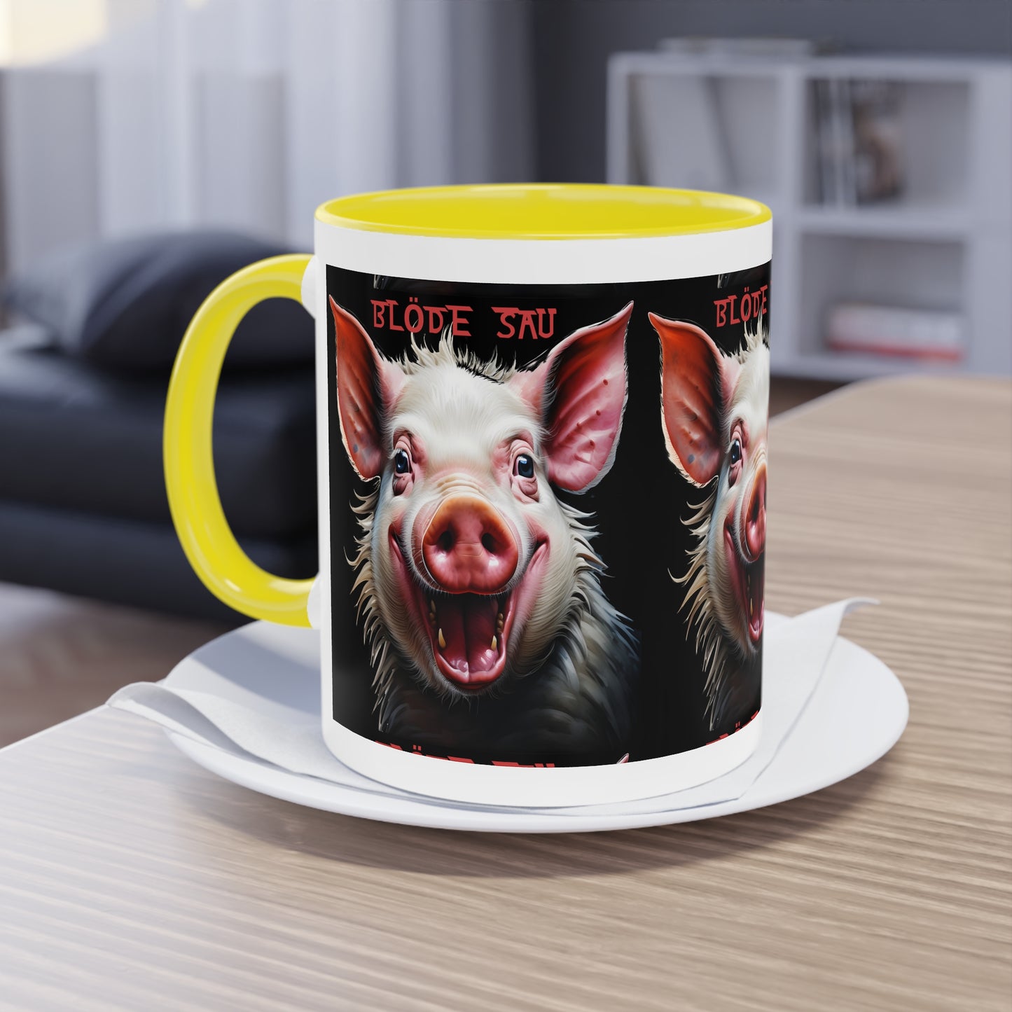 Bloede Sau - Keramiktasse