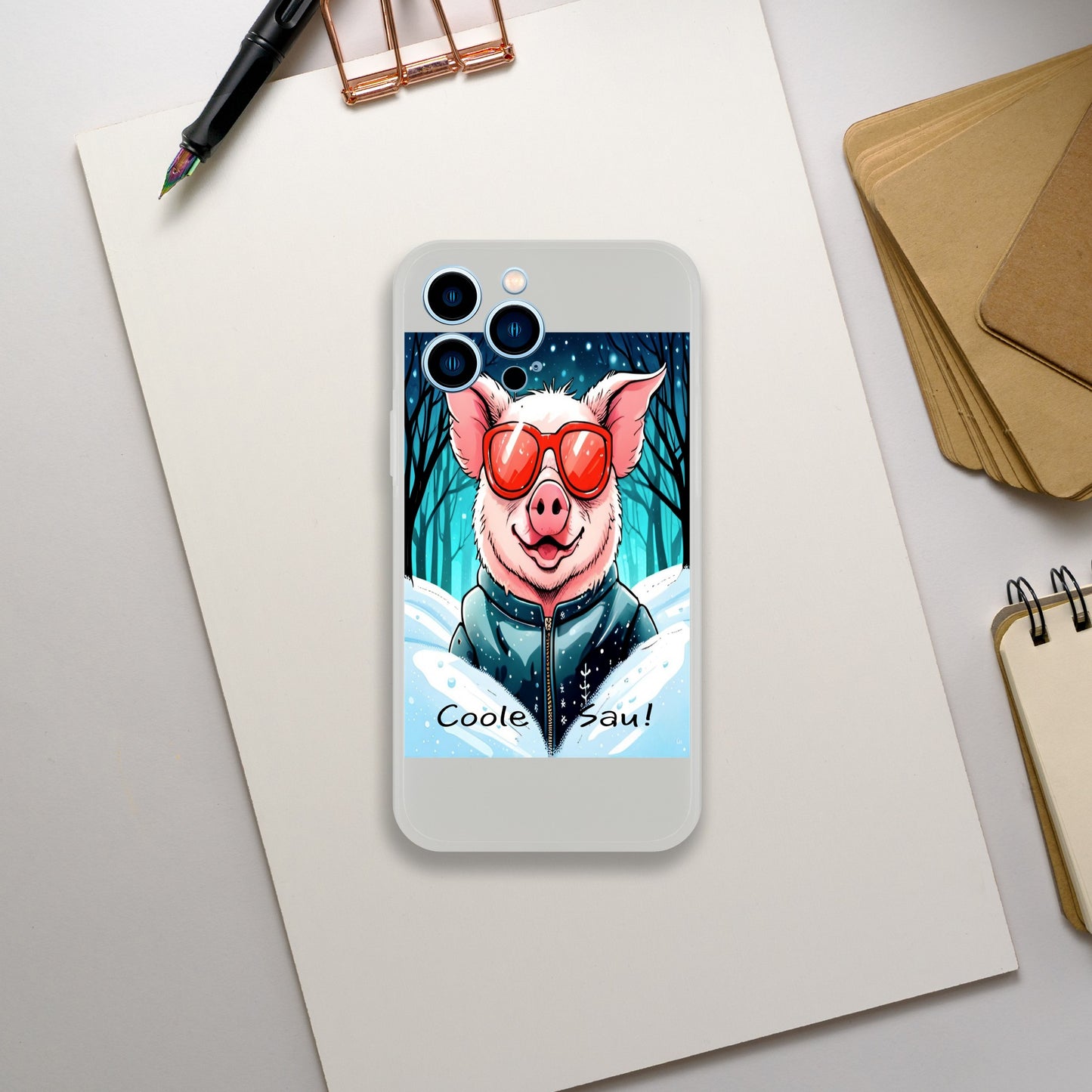 Cool Pig (Red Glasses) - Mobile Phone Cases