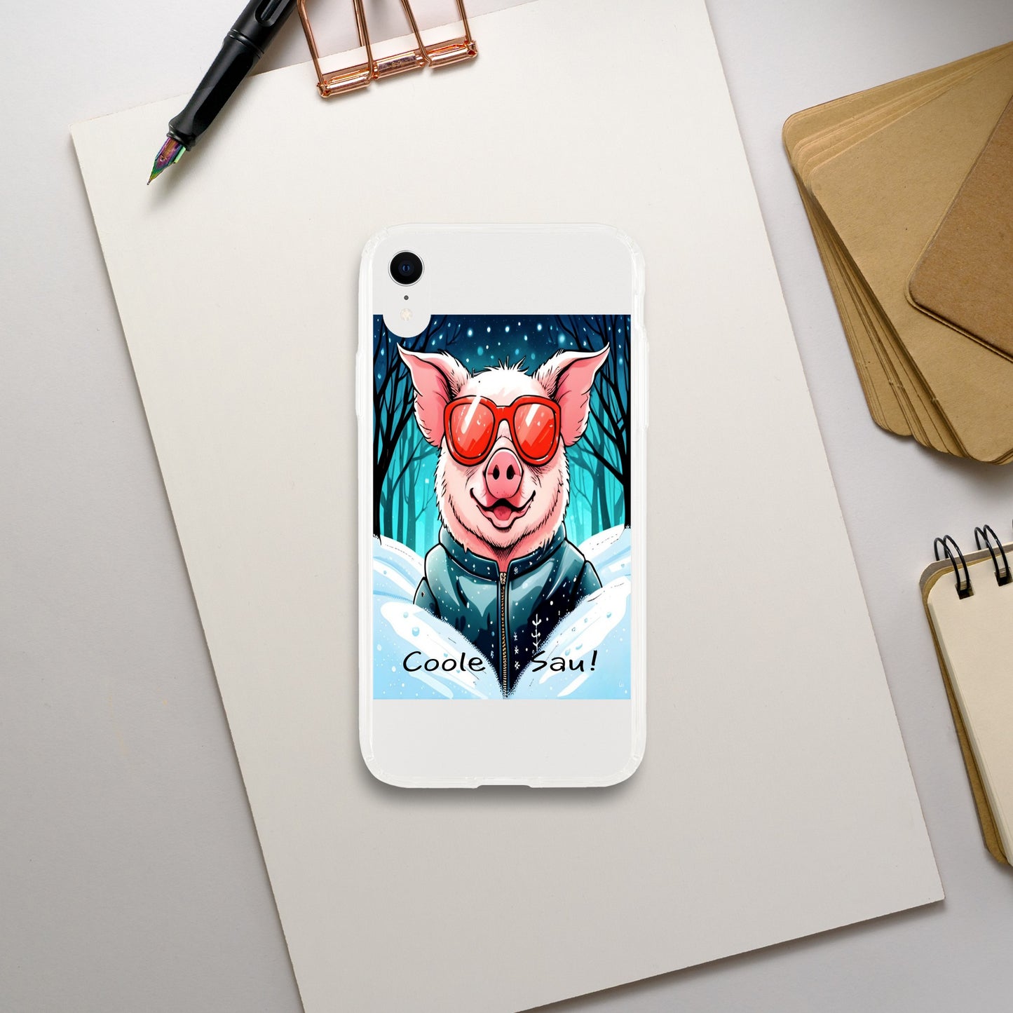 Cool Pig (Red Glasses) - Mobile Phone Cases