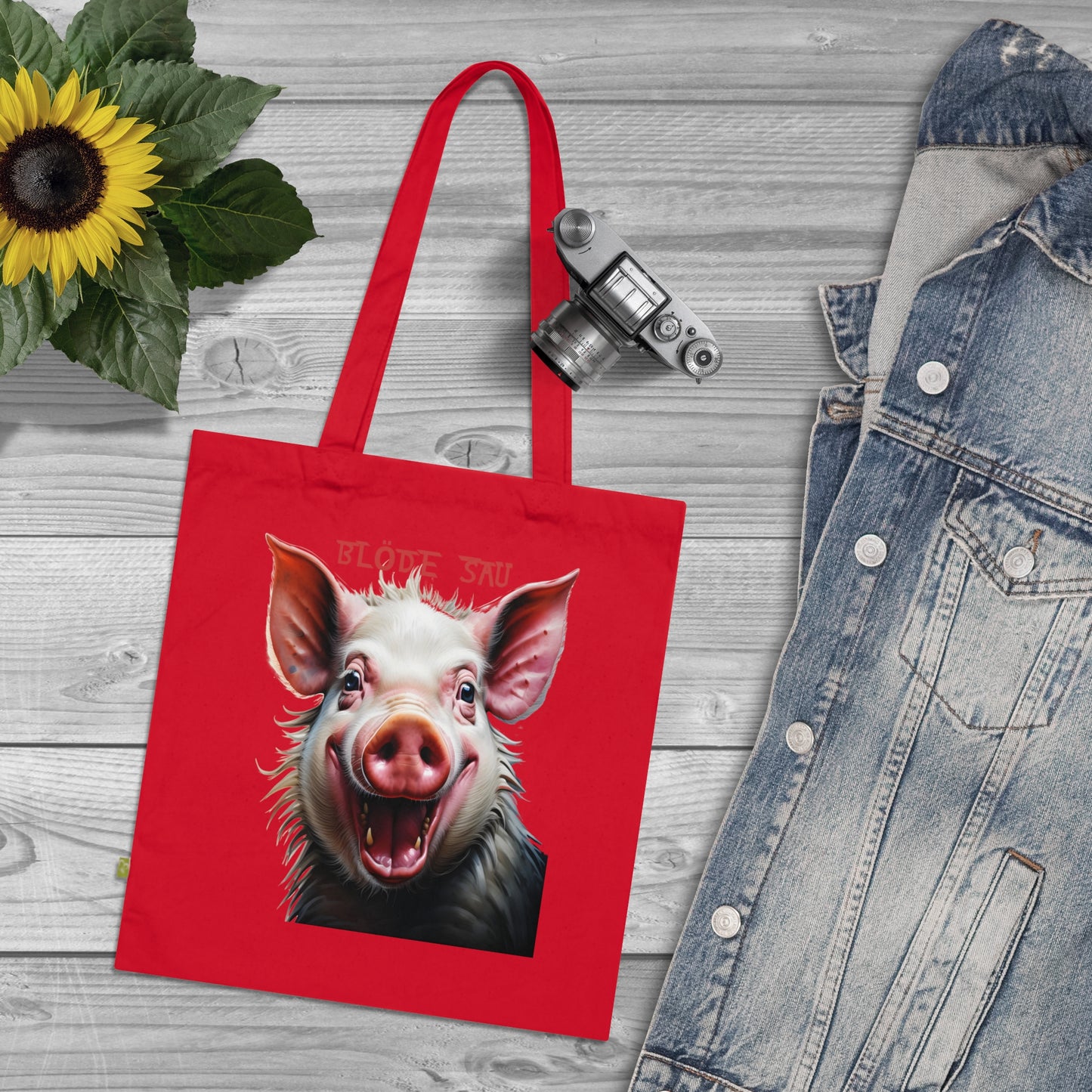 Bloede Sau - Bio-Einkaufstasche