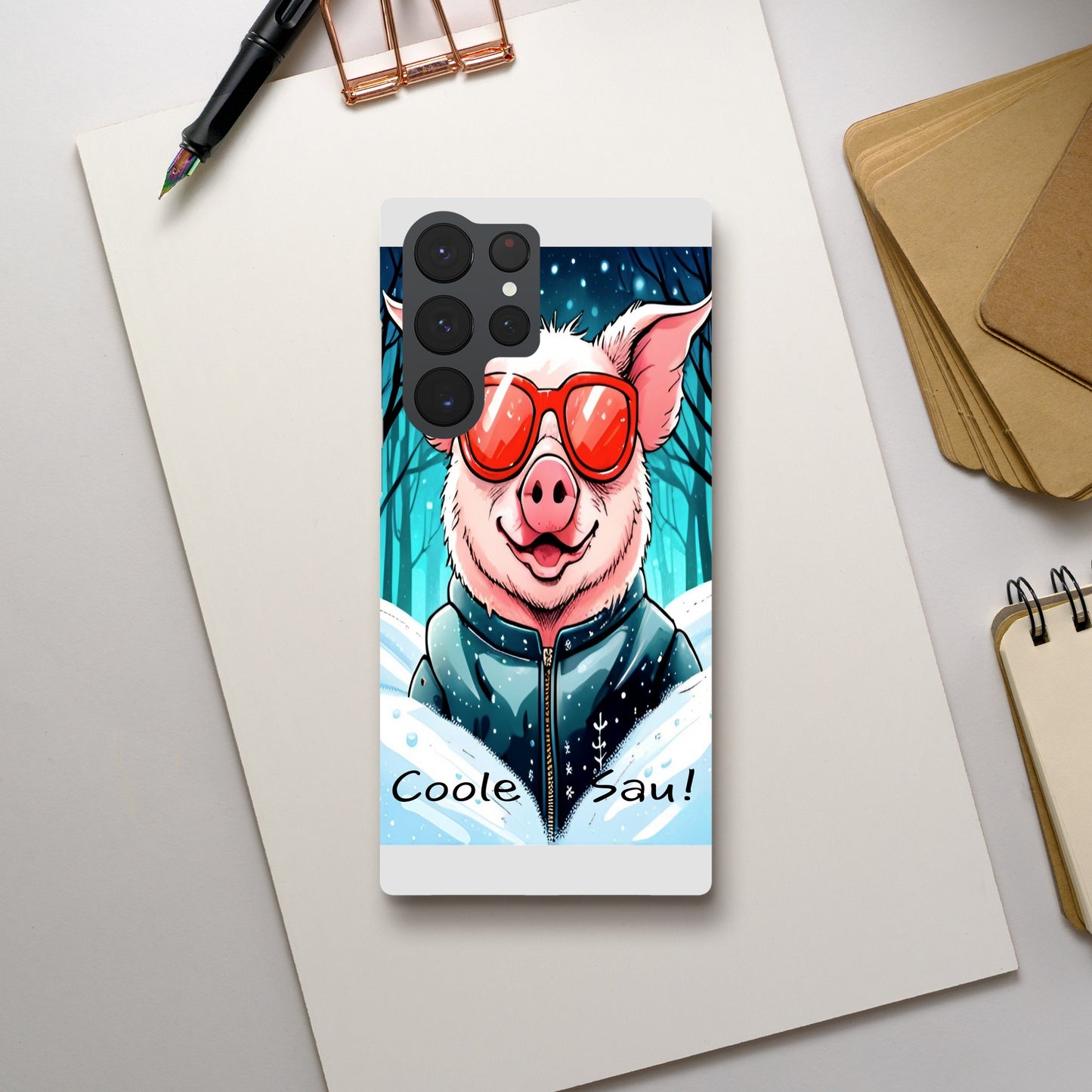 Cool Pig (Red Glasses) - Mobile Phone Cases