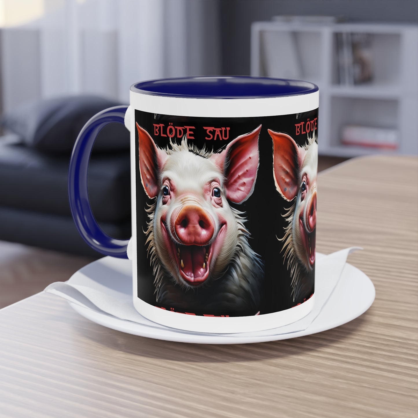 Bloede Sau - Keramiktasse