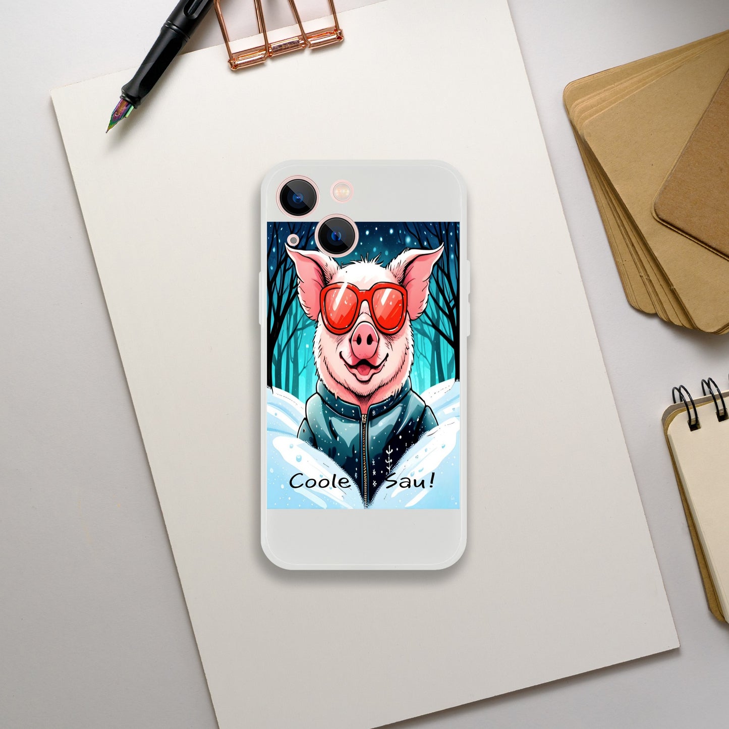 Cool Pig (Red Glasses) - Mobile Phone Cases