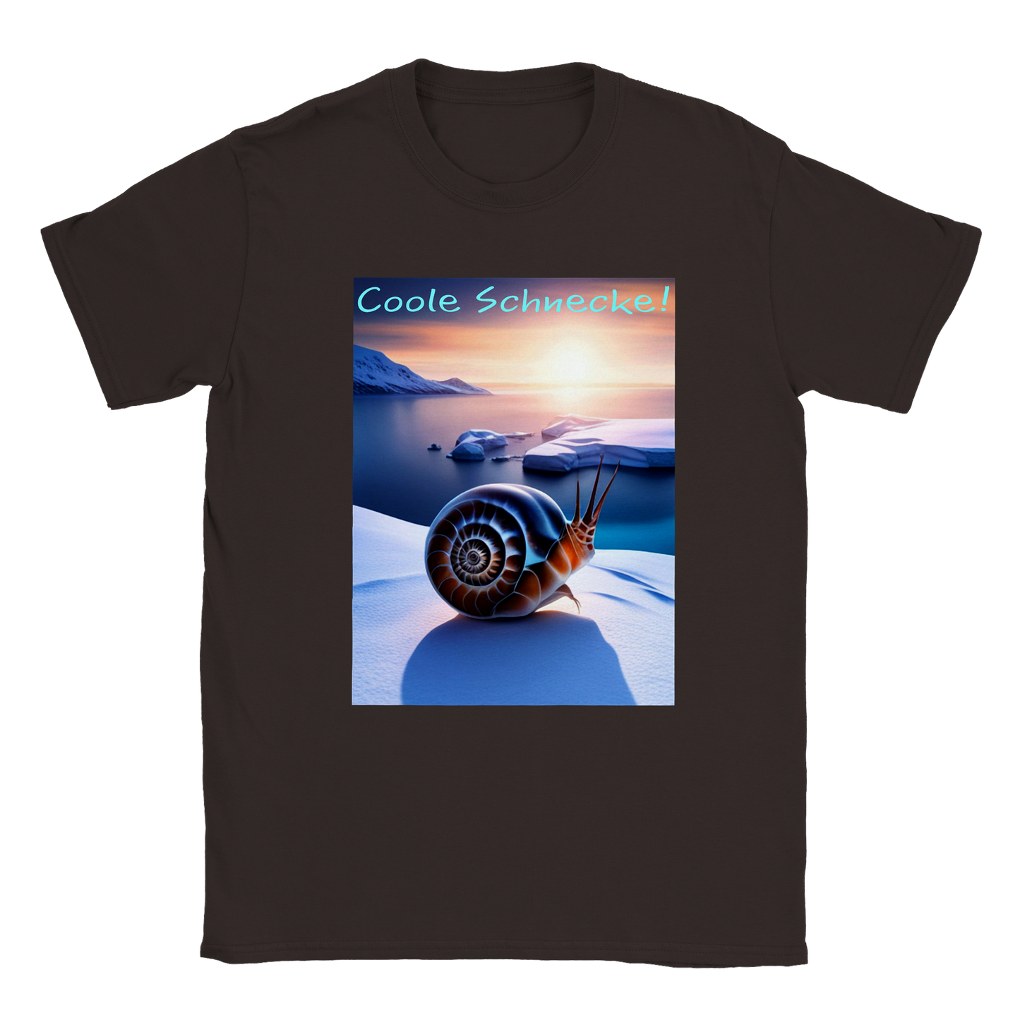 Cool Snail (Brown) - T-shirt (Unisex)