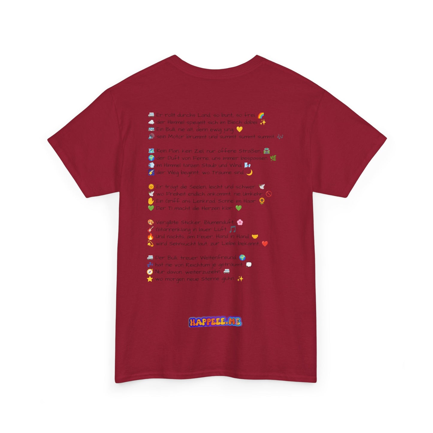 VW Bulli T1 rot - T-Shirt