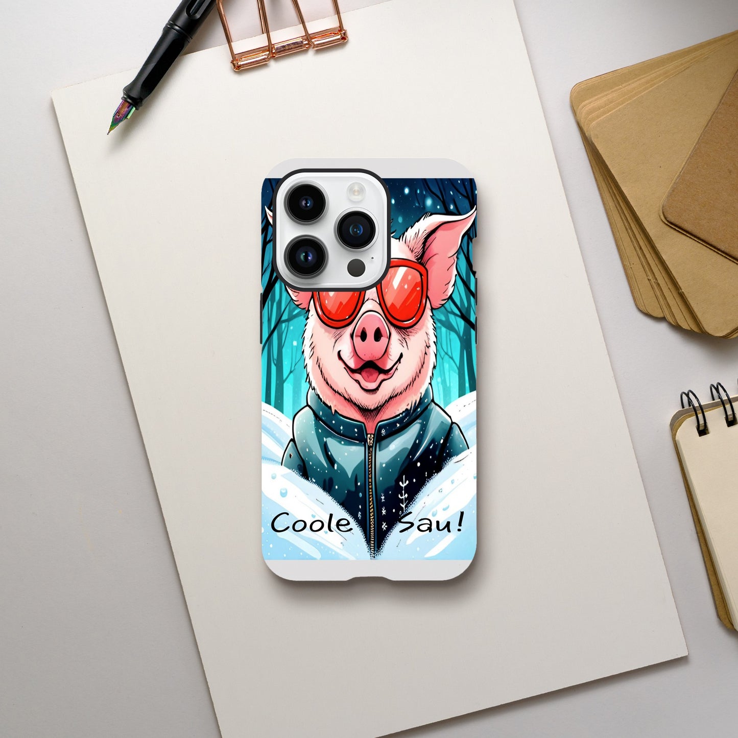 Cool Pig (Red Glasses) - Mobile Phone Cases