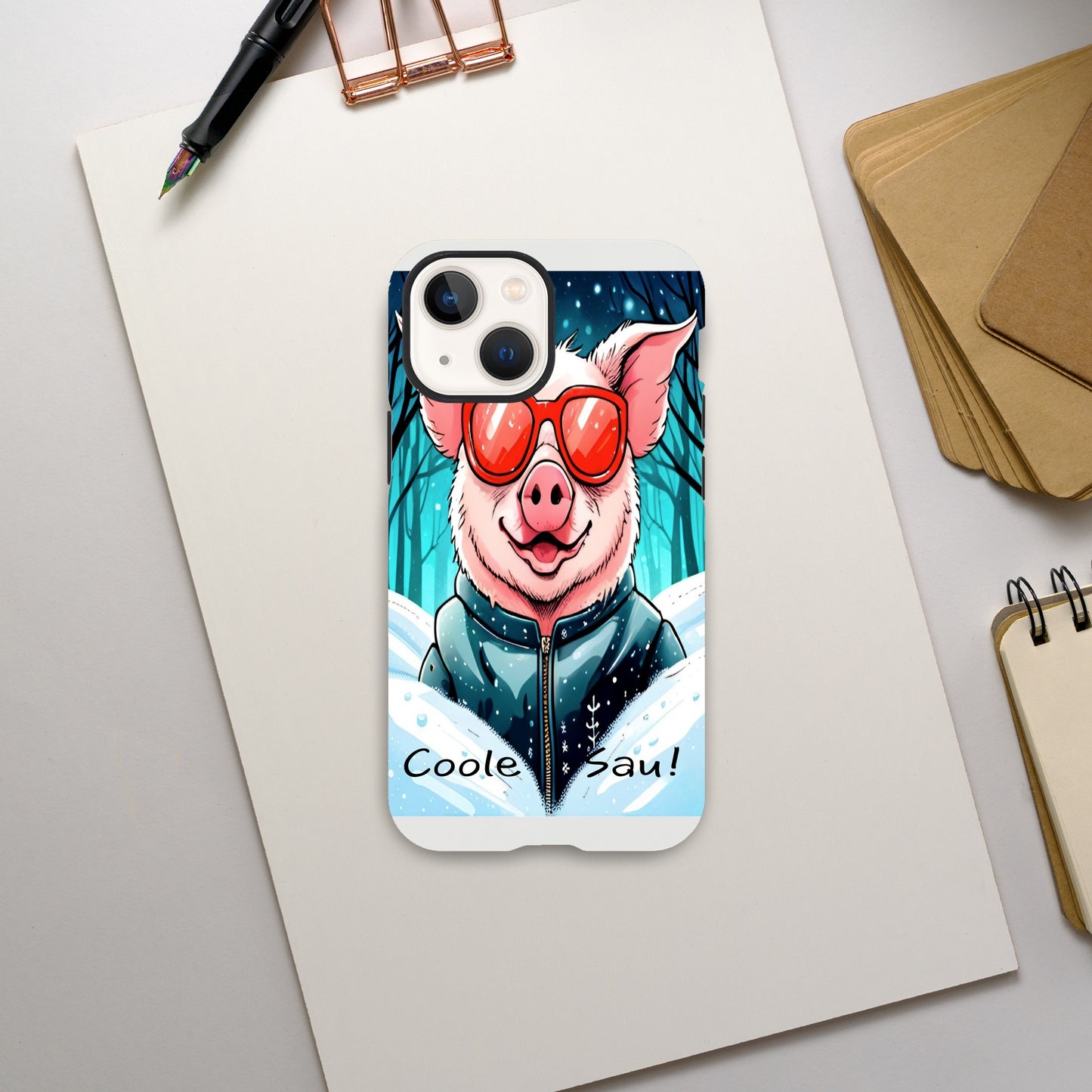 Cool Pig (Red Glasses) - Mobile Phone Cases
