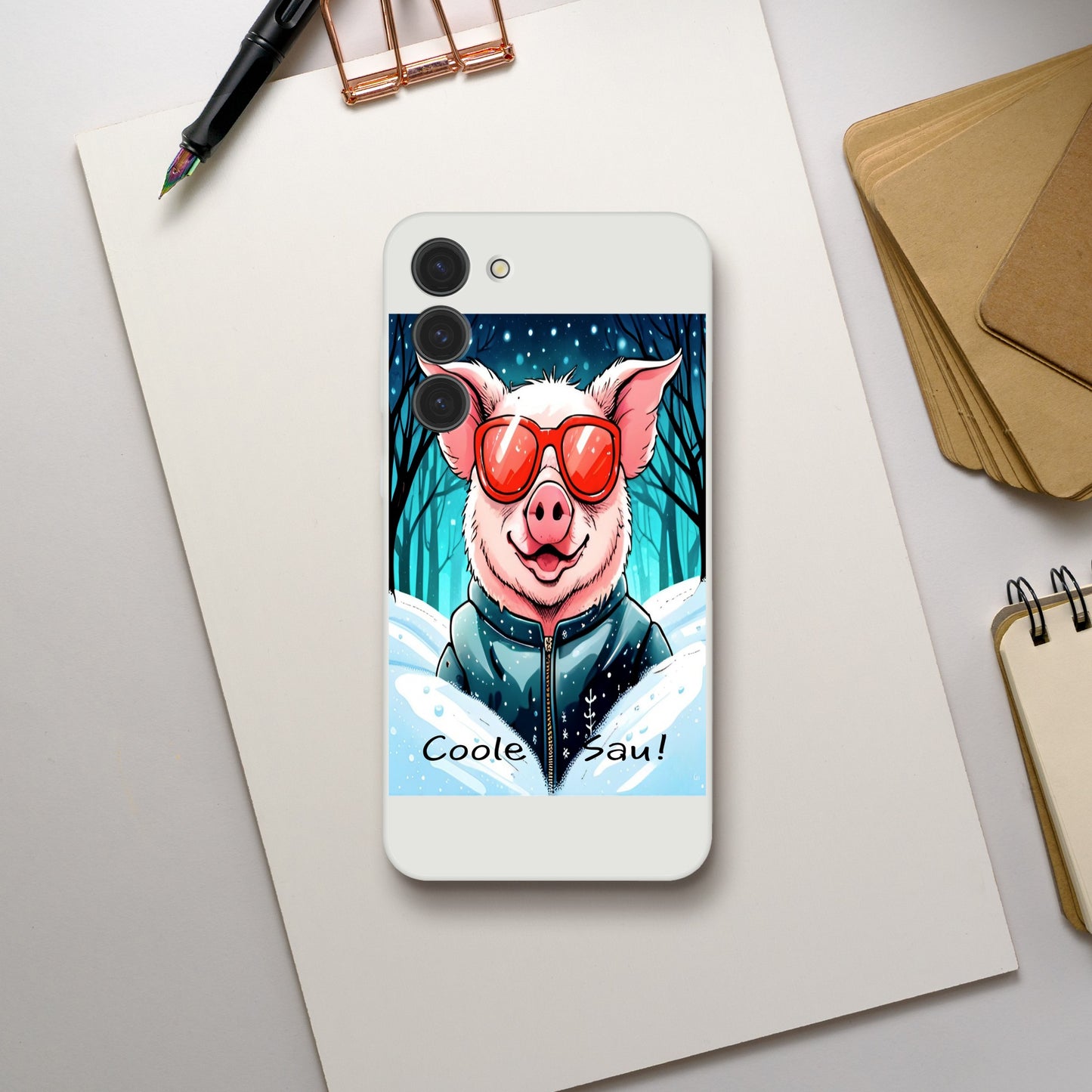 Cool Pig (Red Glasses) - Mobile Phone Cases