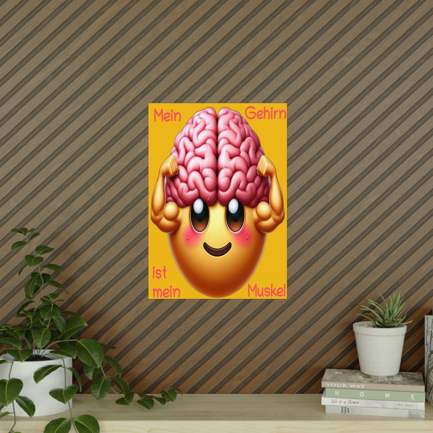 Gehirn = Muskel - Portrait Poster