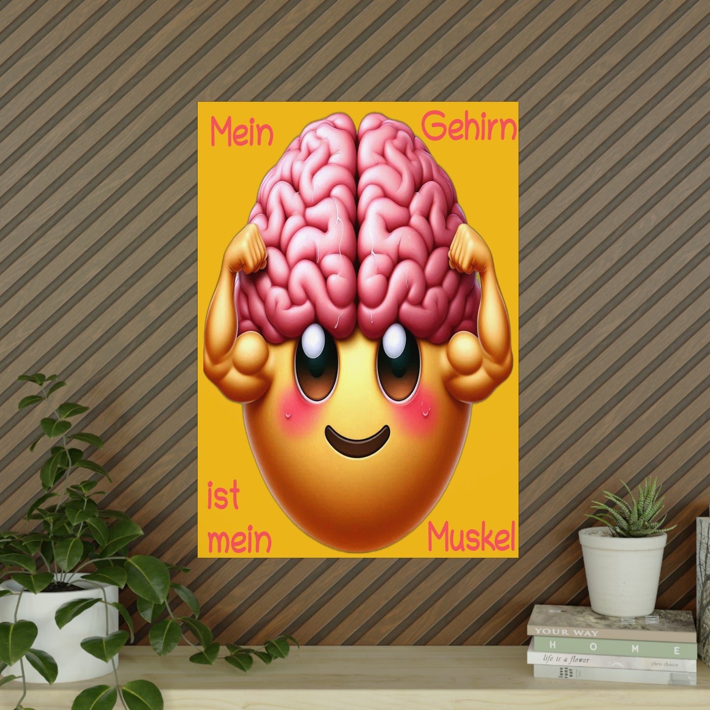 Gehirn = Muskel - Portrait Poster