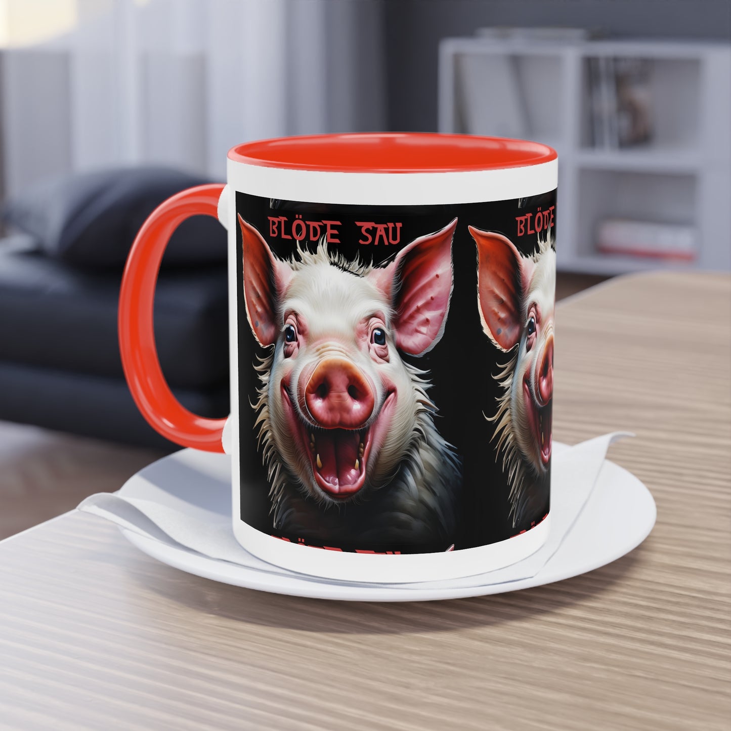 Bloede Sau - Keramiktasse