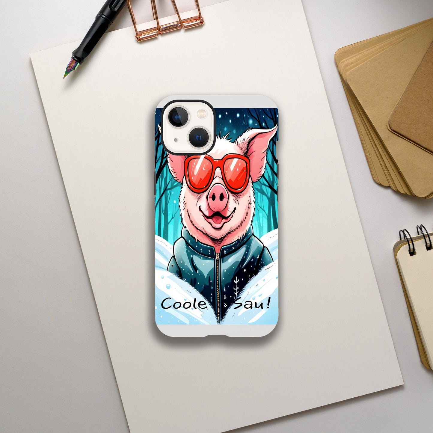 Cool Pig (Red Glasses) - Mobile Phone Cases