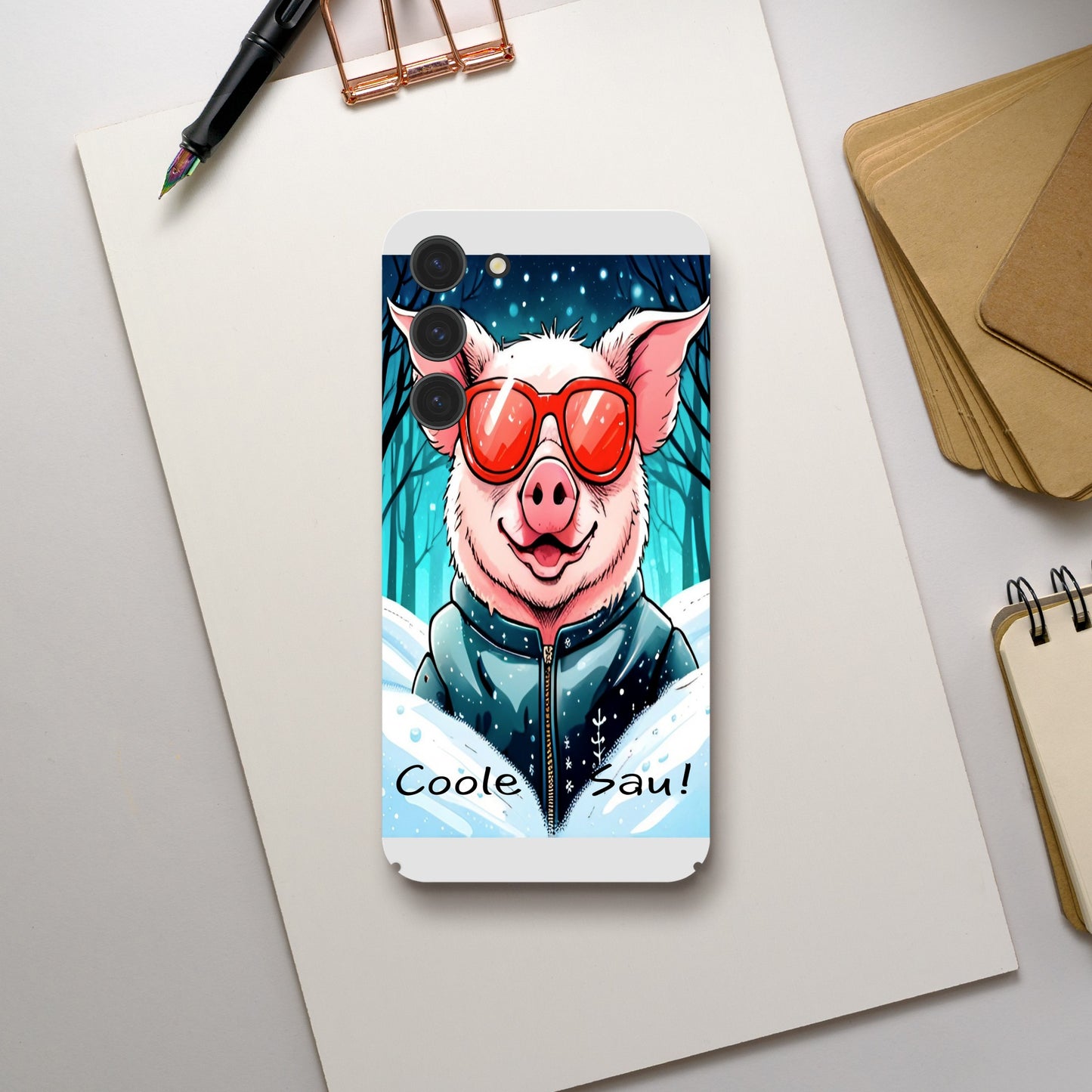 Cool Pig (Red Glasses) - Mobile Phone Cases