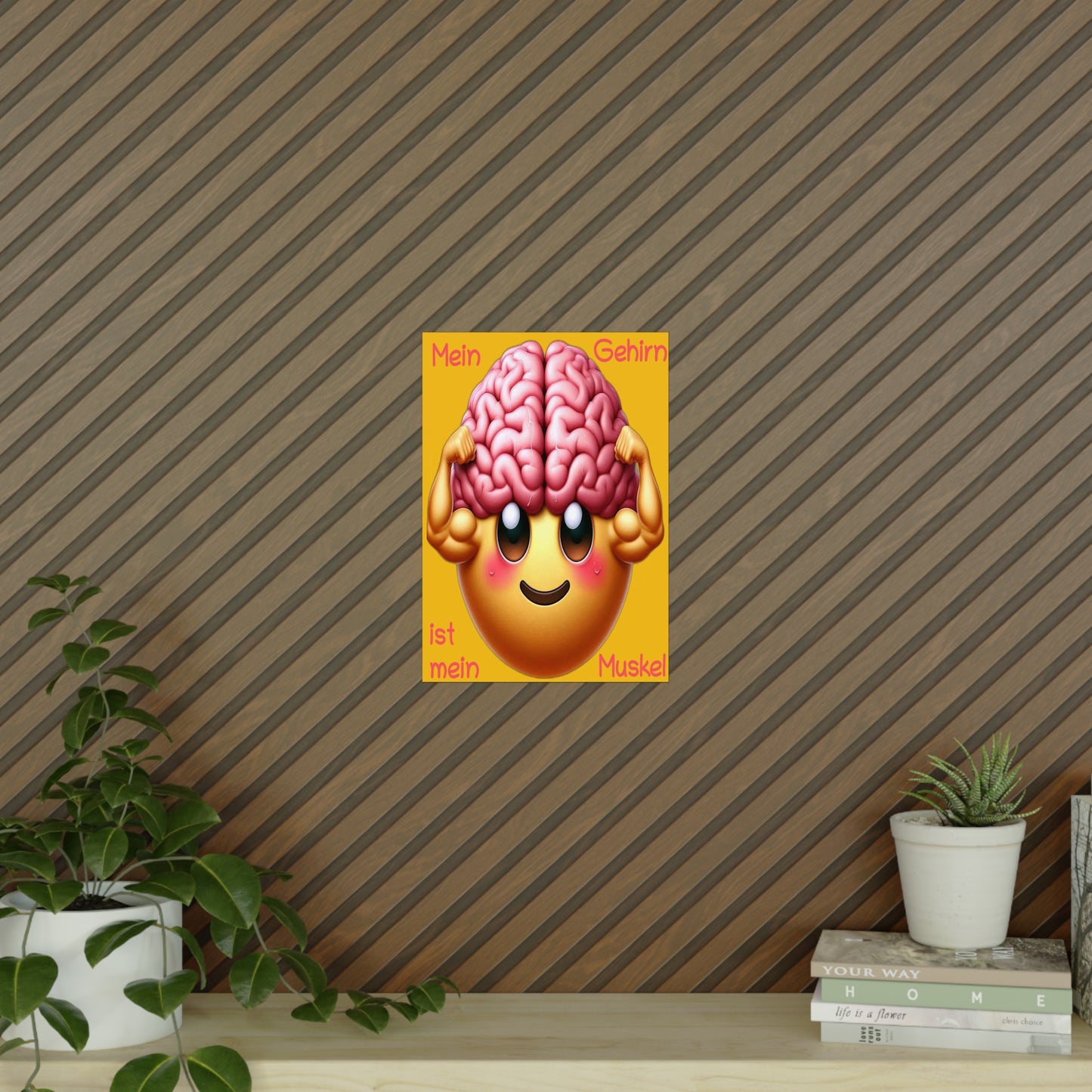 Gehirn = Muskel - Portrait Poster