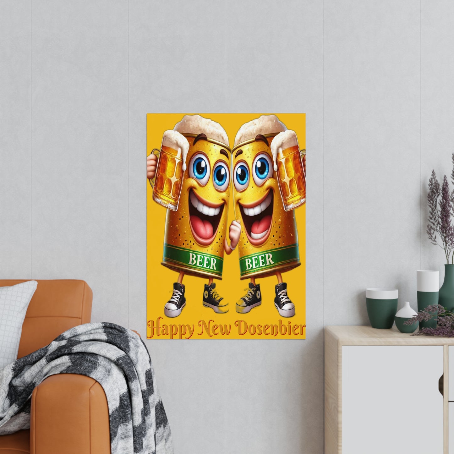 Happy New (Dosen-) Bier - Poster