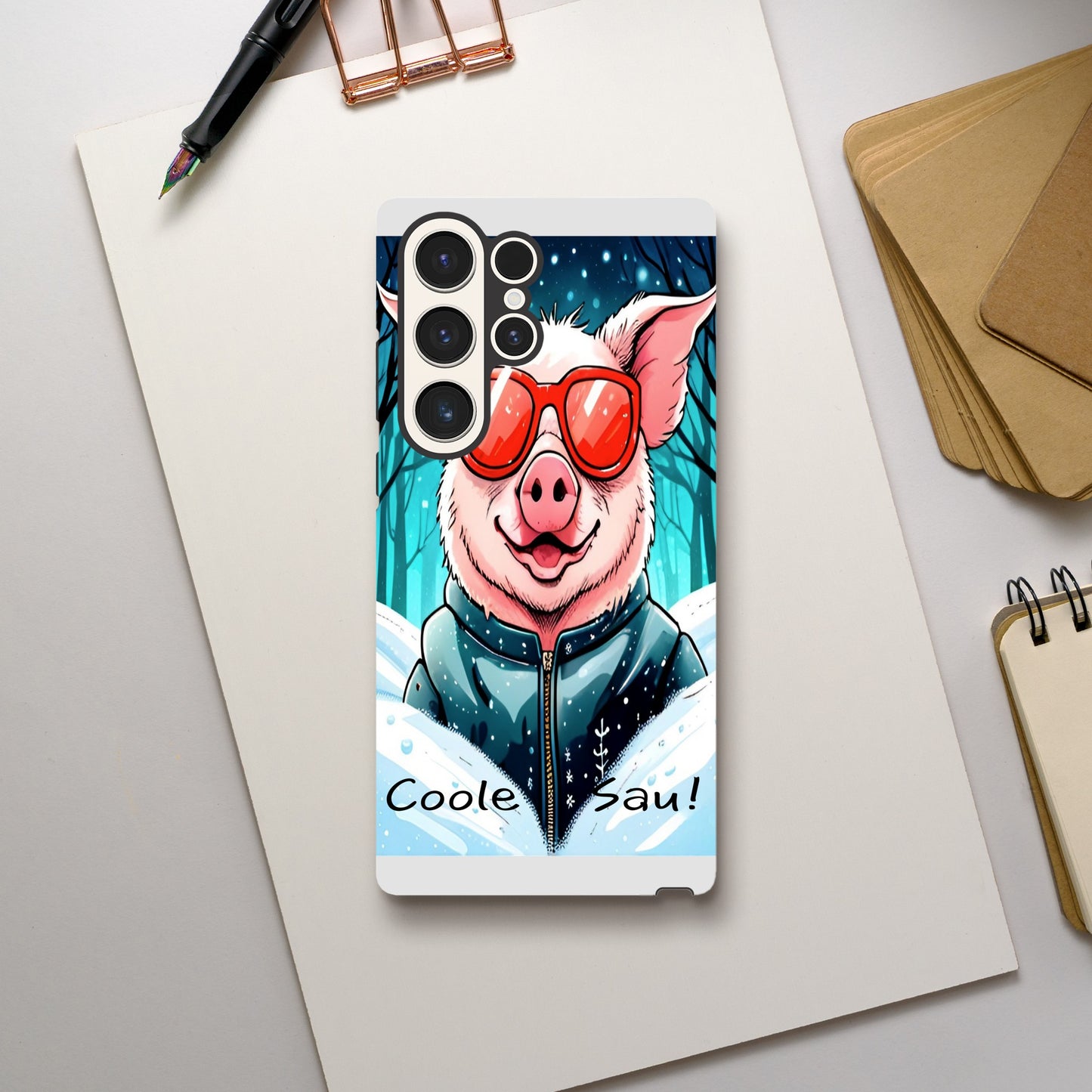 Cool Pig (Red Glasses) - Mobile Phone Cases
