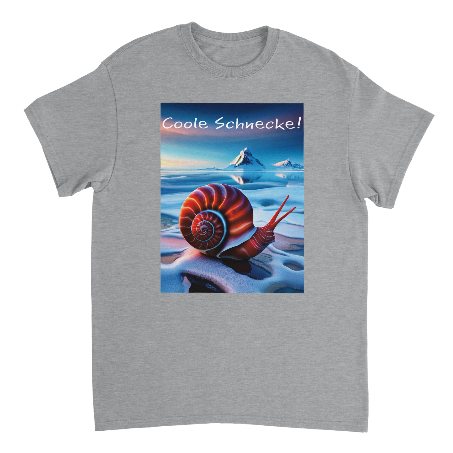 Cool Snail (Red) - T-Shirt (Unisex)