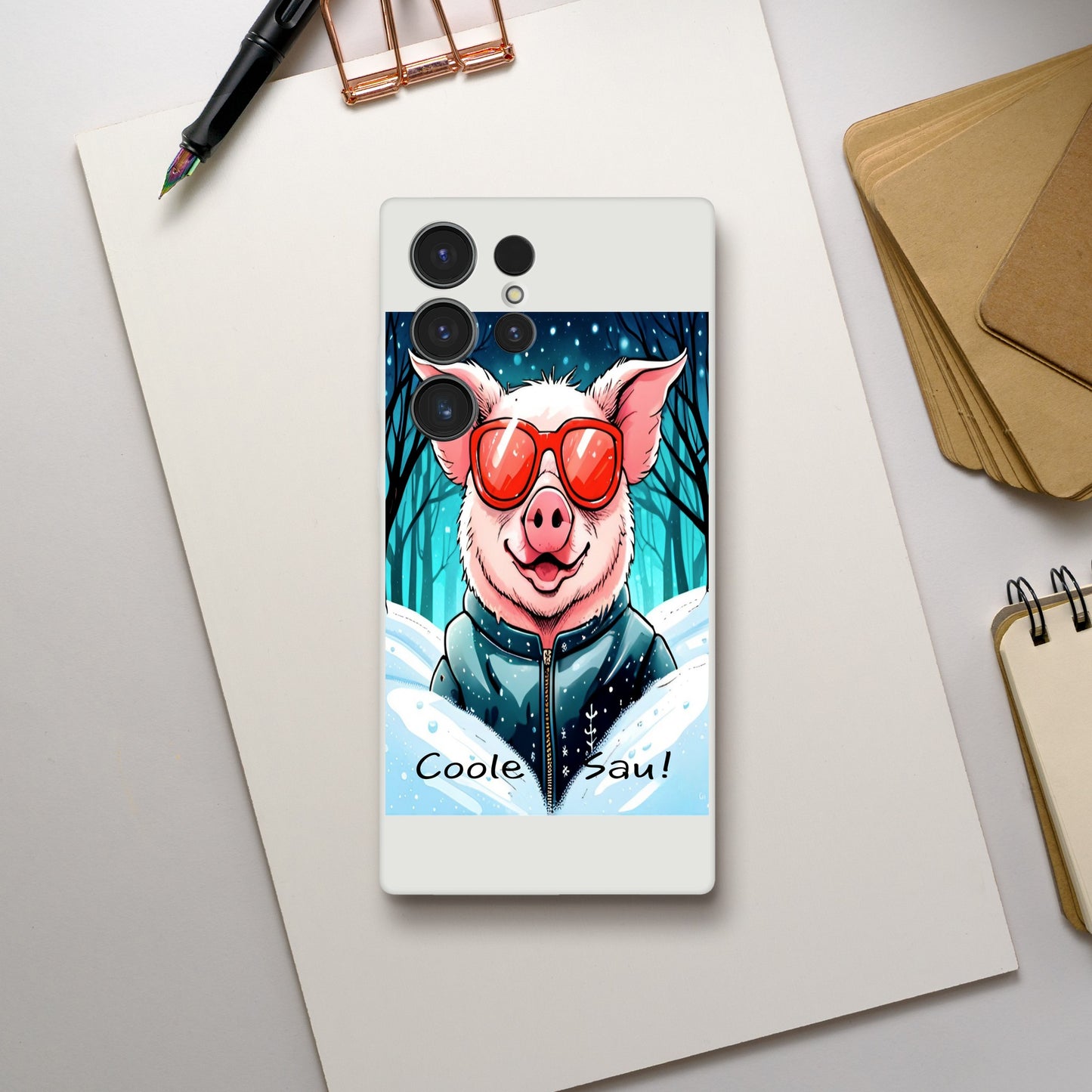 Cool Pig (Red Glasses) - Mobile Phone Cases