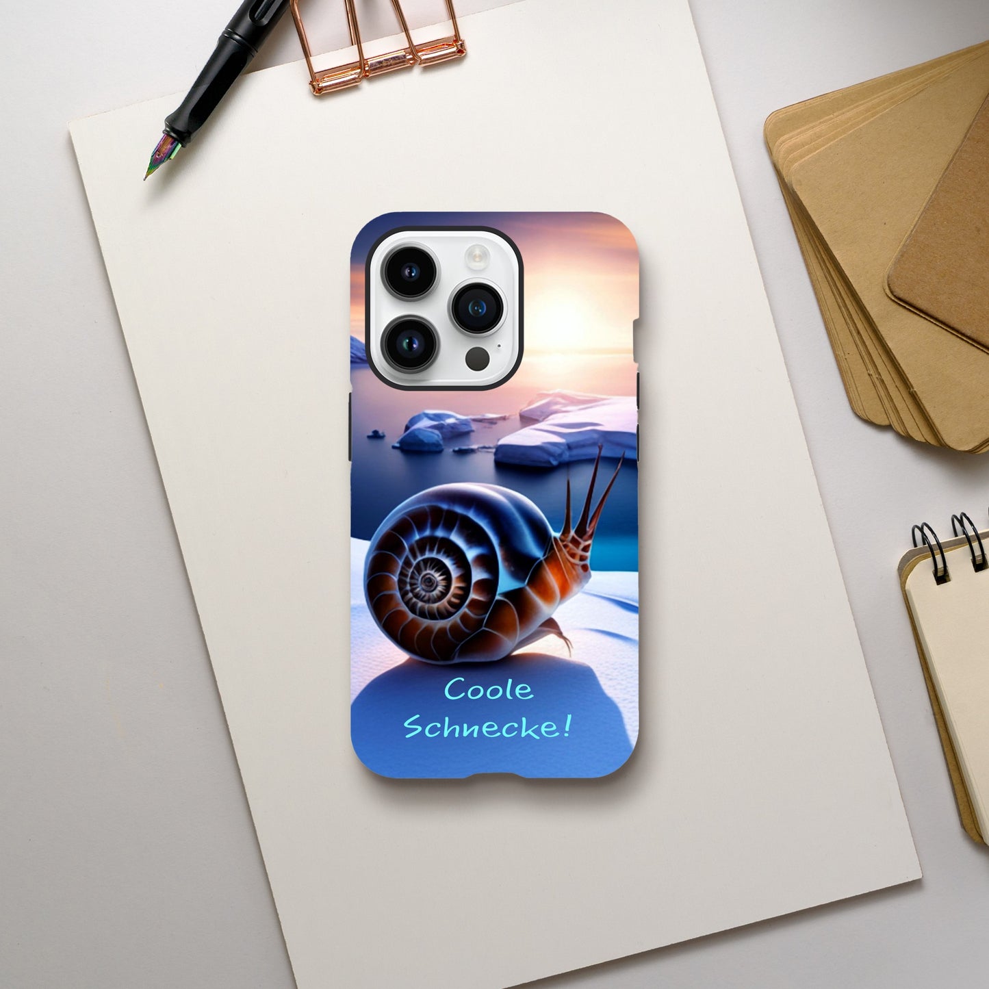 Cool Snail (Brown) - Phone Case