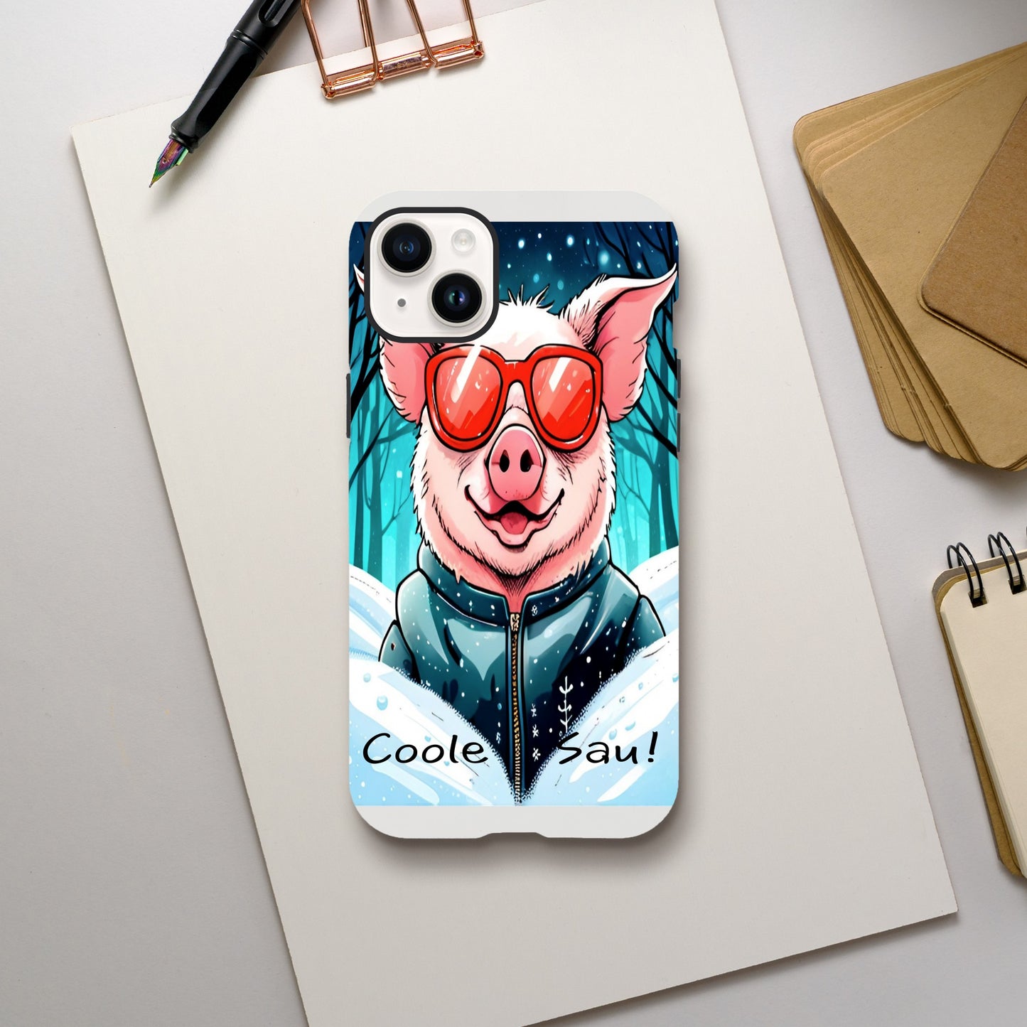 Cool Pig (Red Glasses) - Mobile Phone Cases