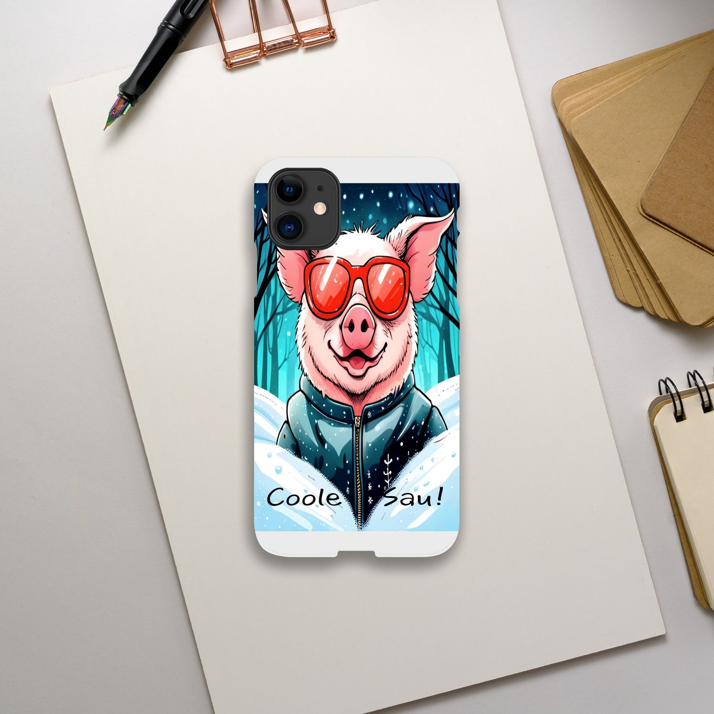 Cool Pig (Red Glasses) - Mobile Phone Cases