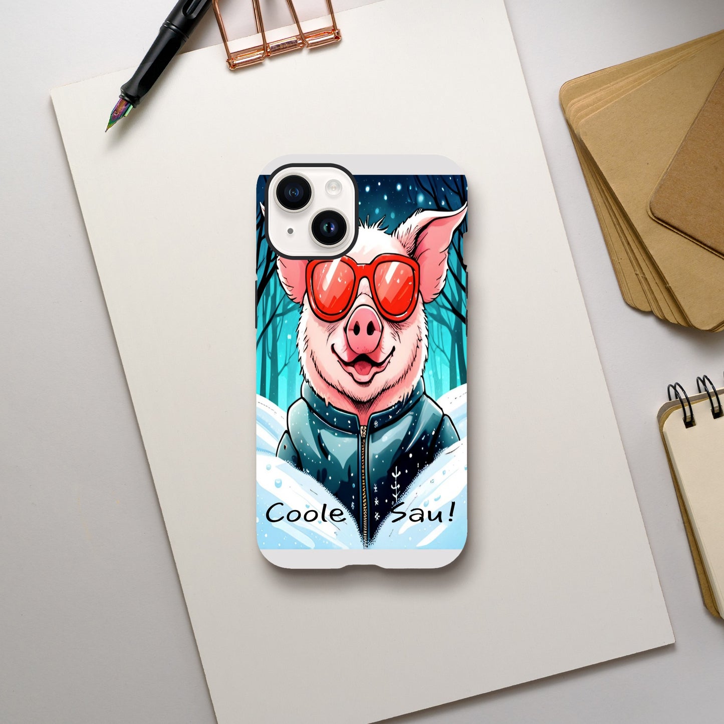 Cool Pig (Red Glasses) - Mobile Phone Cases