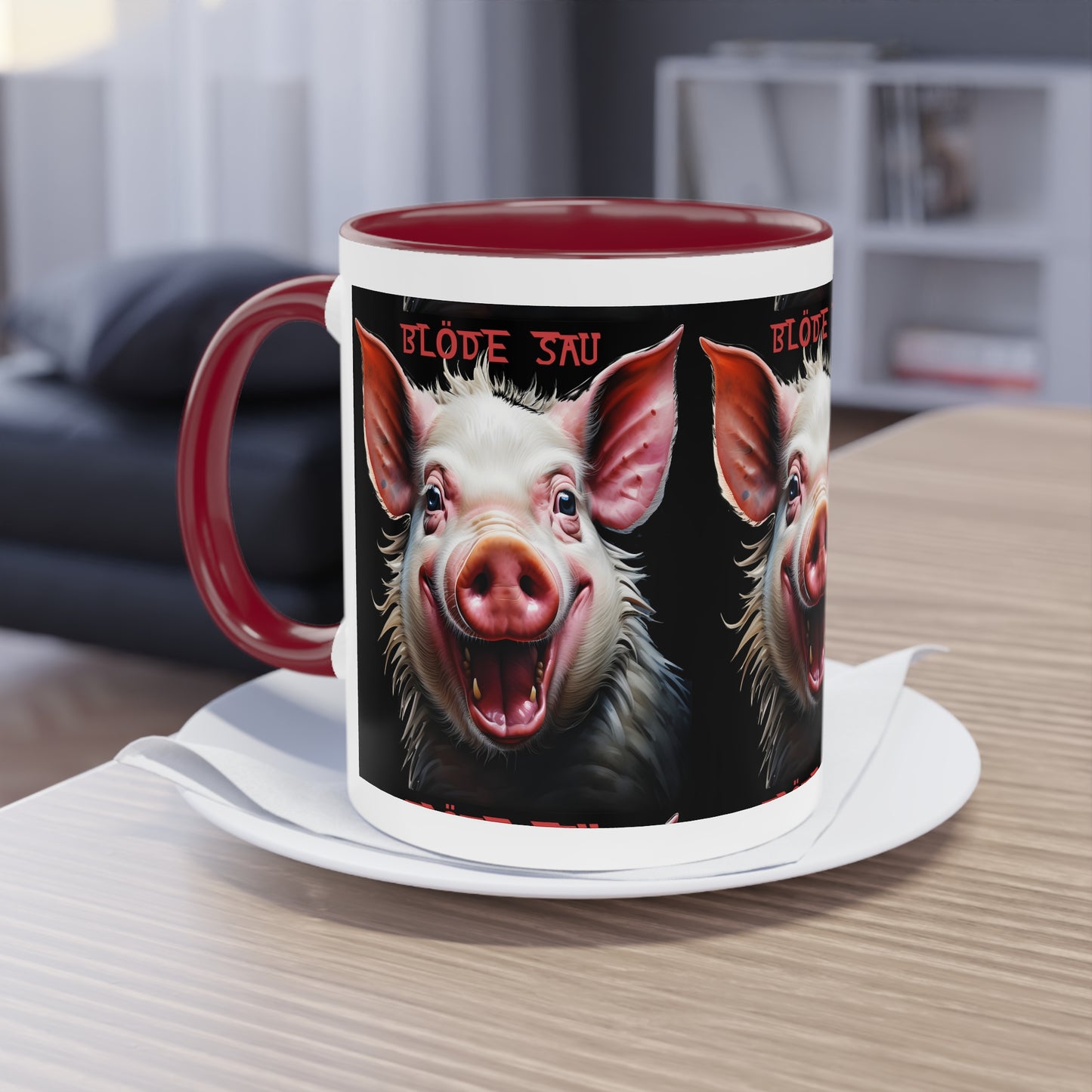 Bloede Sau - Keramiktasse