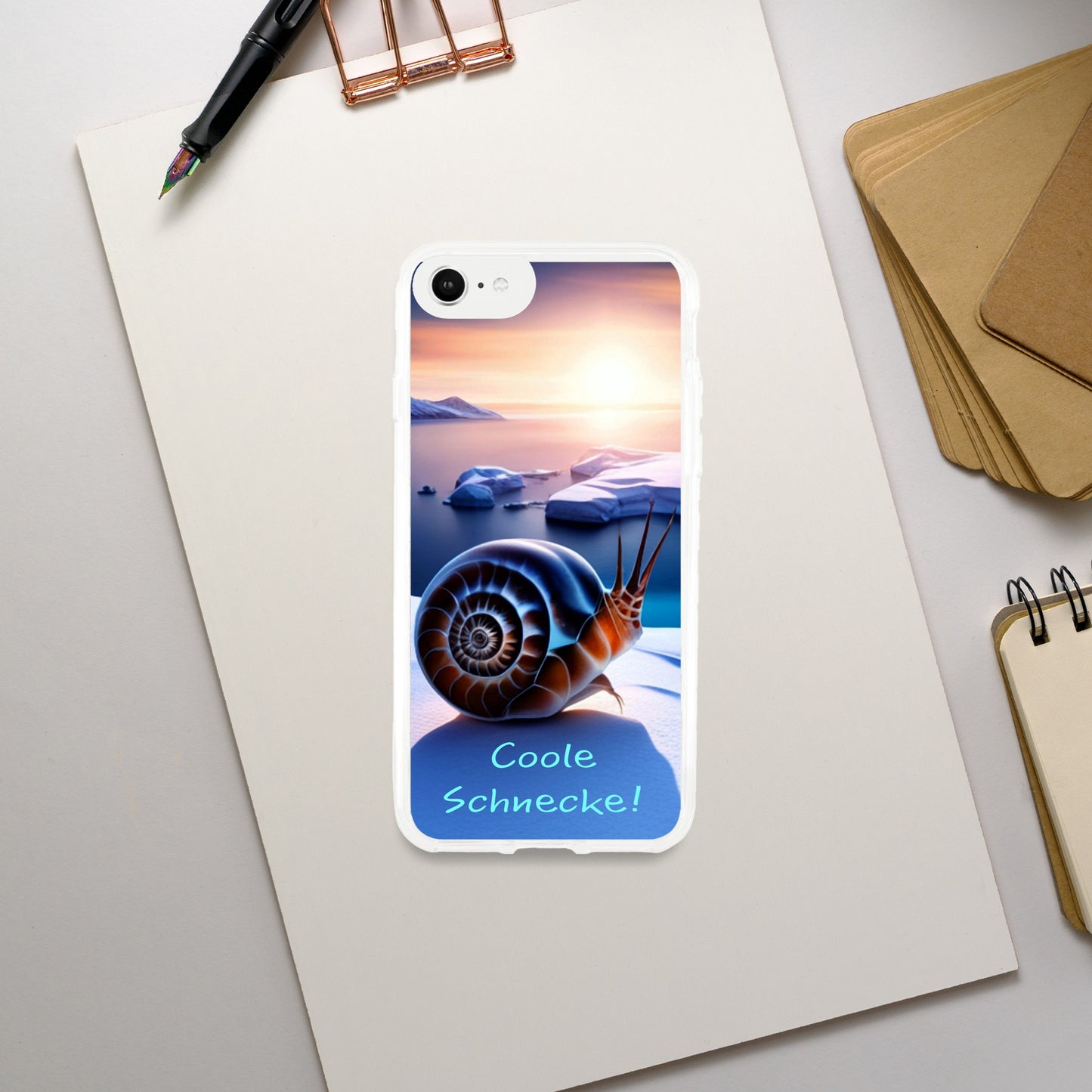 Cool Snail (Brown) - Phone Case