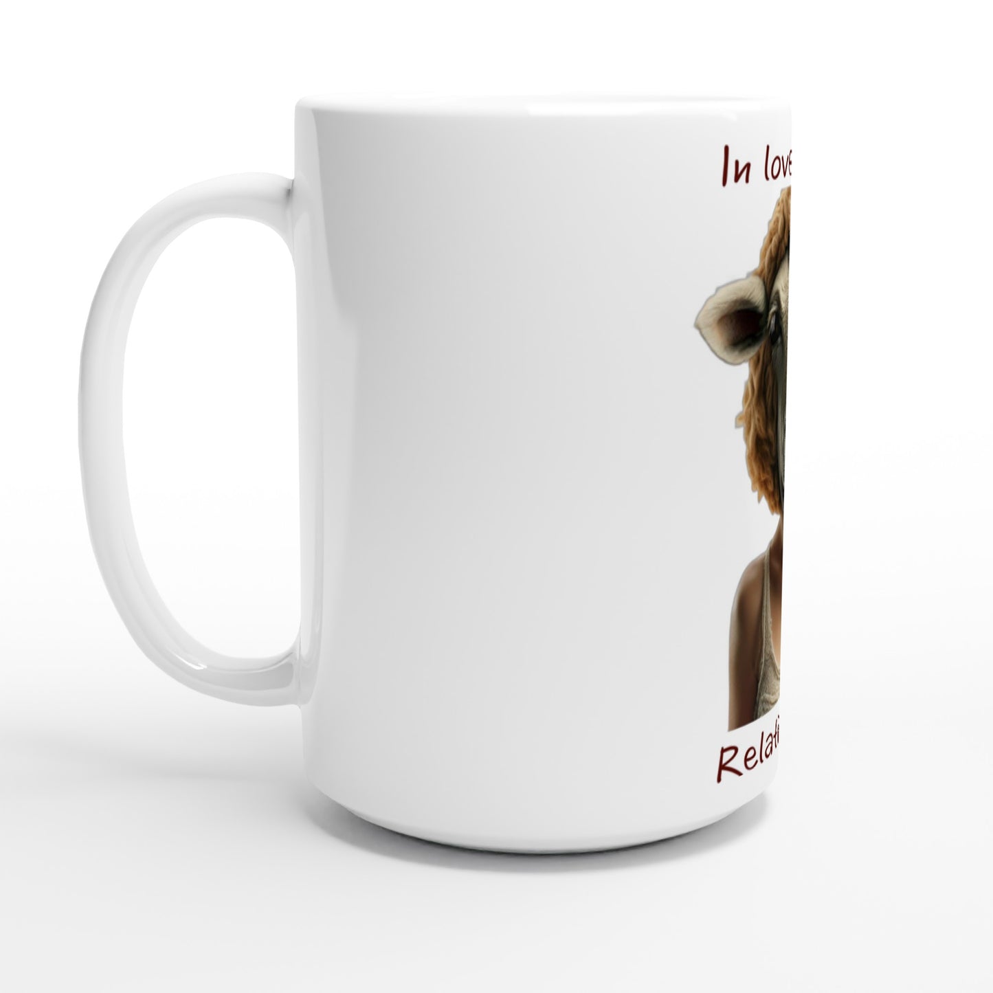 In love with my relationsheep - water bottle & cups