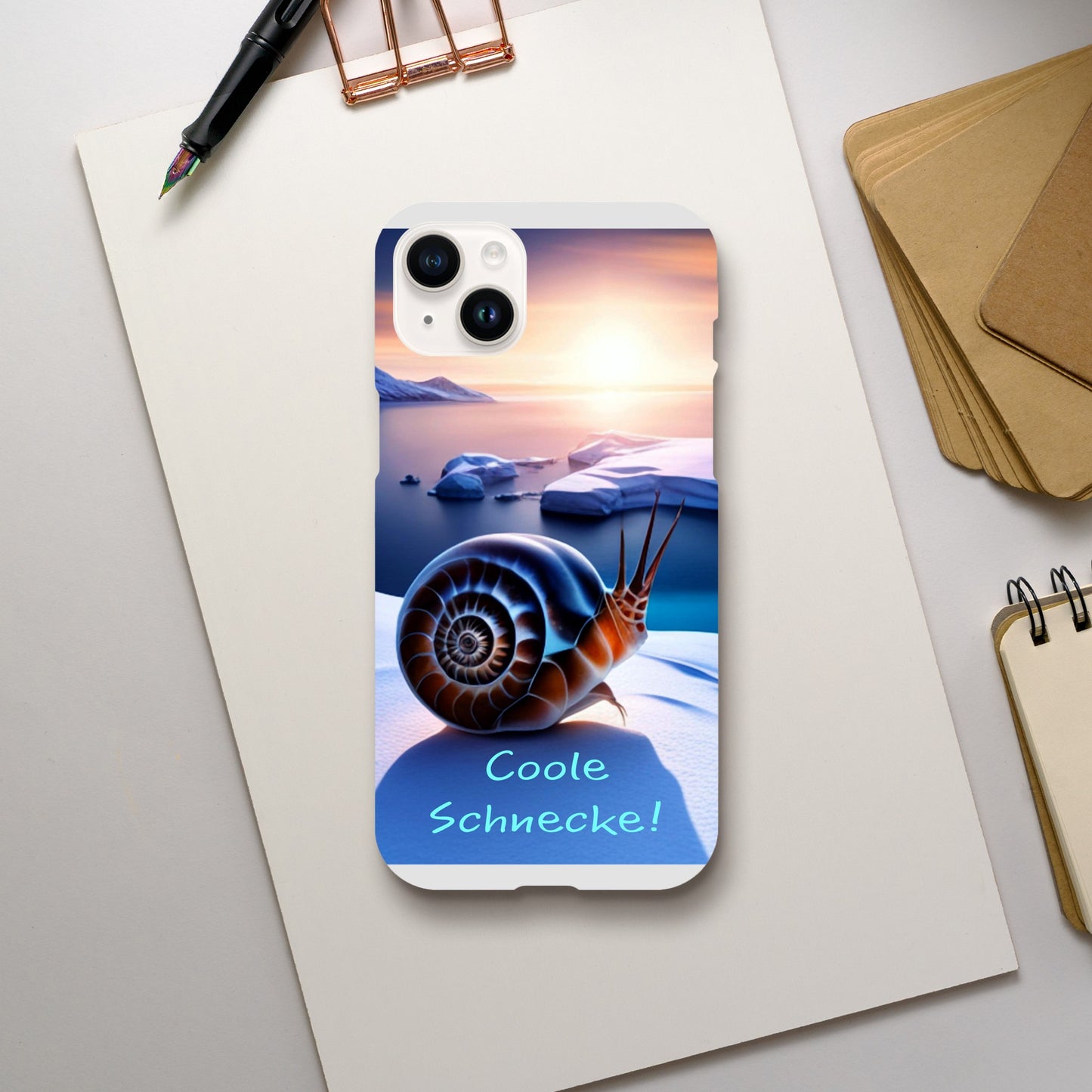 Cool Snail (Brown) - Phone Case