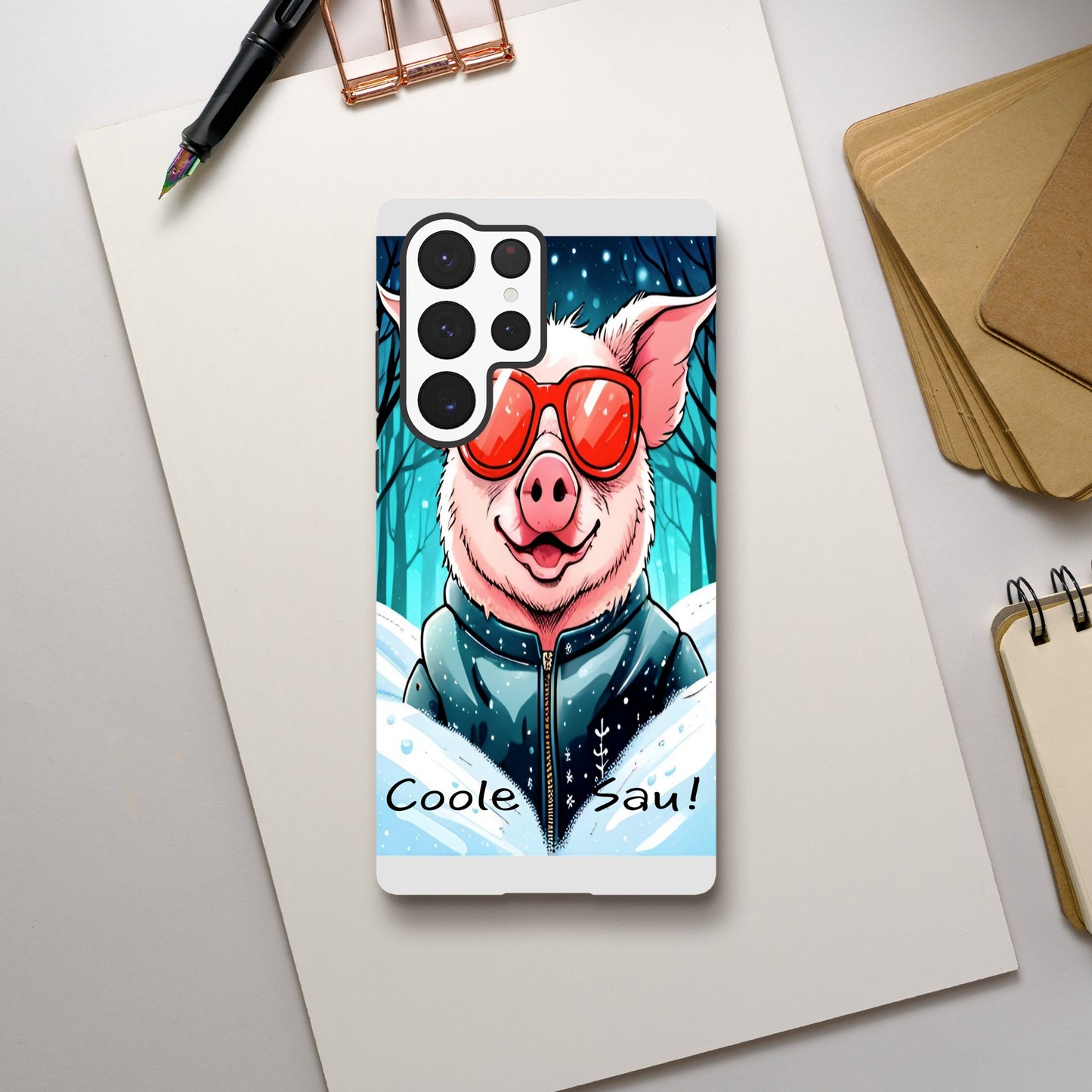 Cool Pig (Red Glasses) - Mobile Phone Cases