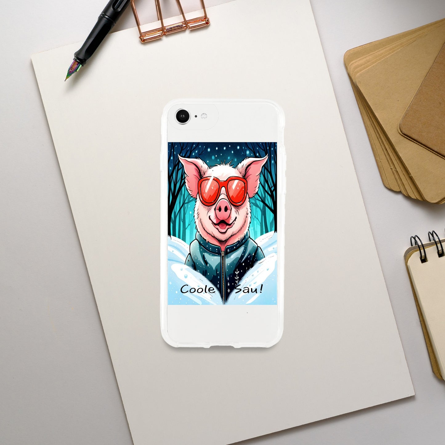 Cool Pig (Red Glasses) - Mobile Phone Cases