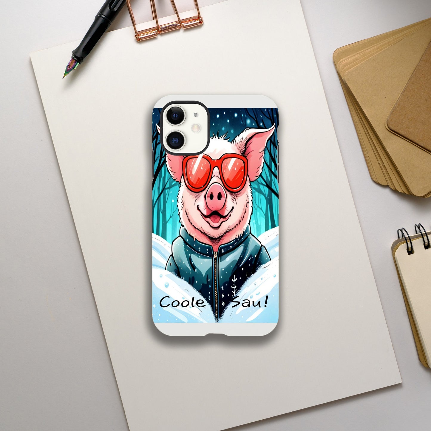 Cool Pig (Red Glasses) - Mobile Phone Cases