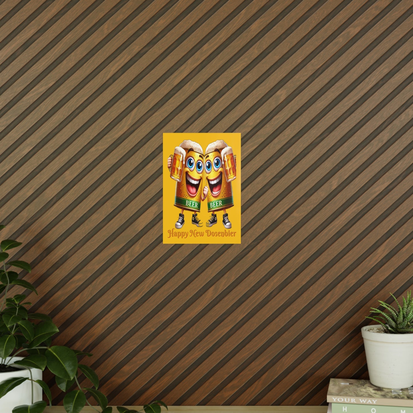 Happy New (Dosen-) Bier - Poster