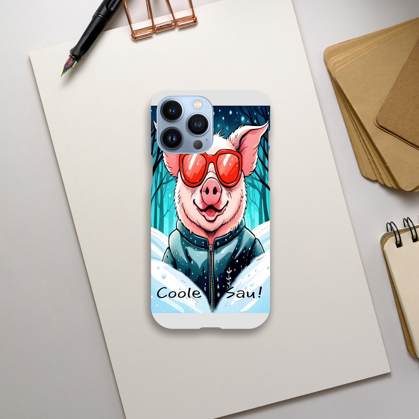 Cool Pig (Red Glasses) - Mobile Phone Cases