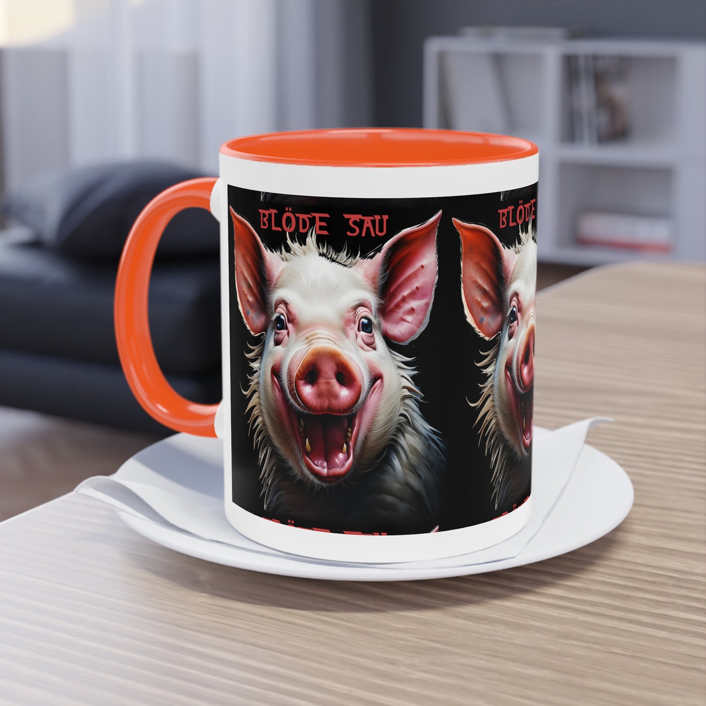 Bloede Sau - Keramiktasse