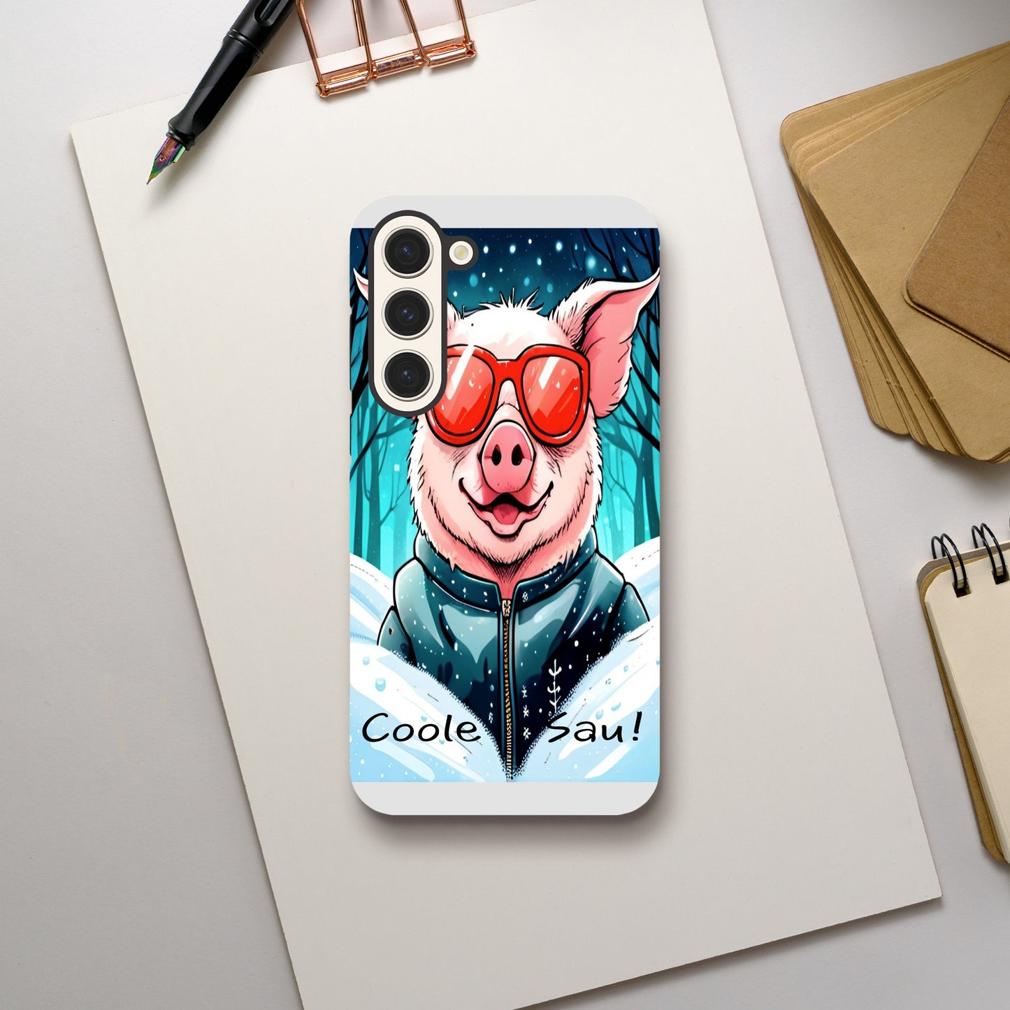 Cool Pig (Red Glasses) - Mobile Phone Cases
