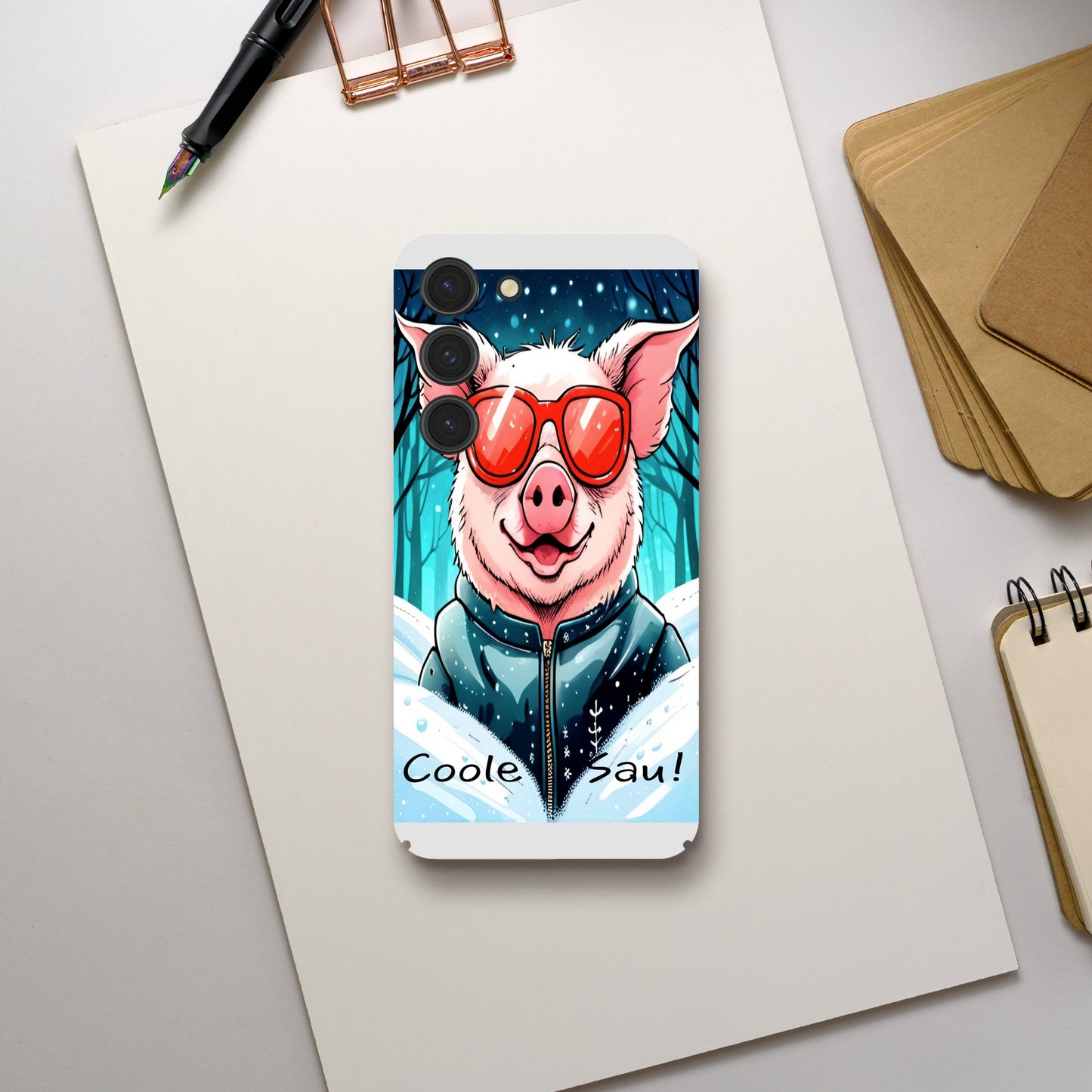 Cool Pig (Red Glasses) - Mobile Phone Cases