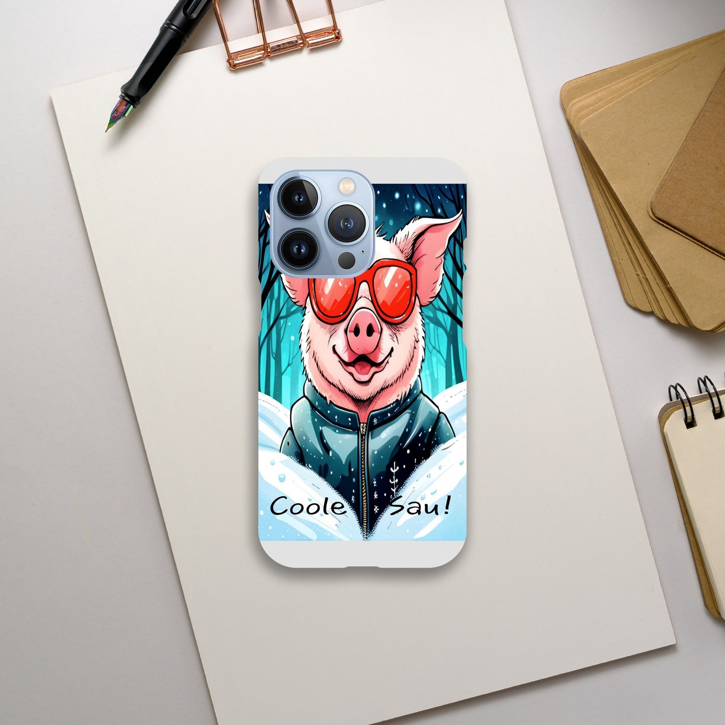 Cool Pig (Red Glasses) - Mobile Phone Cases