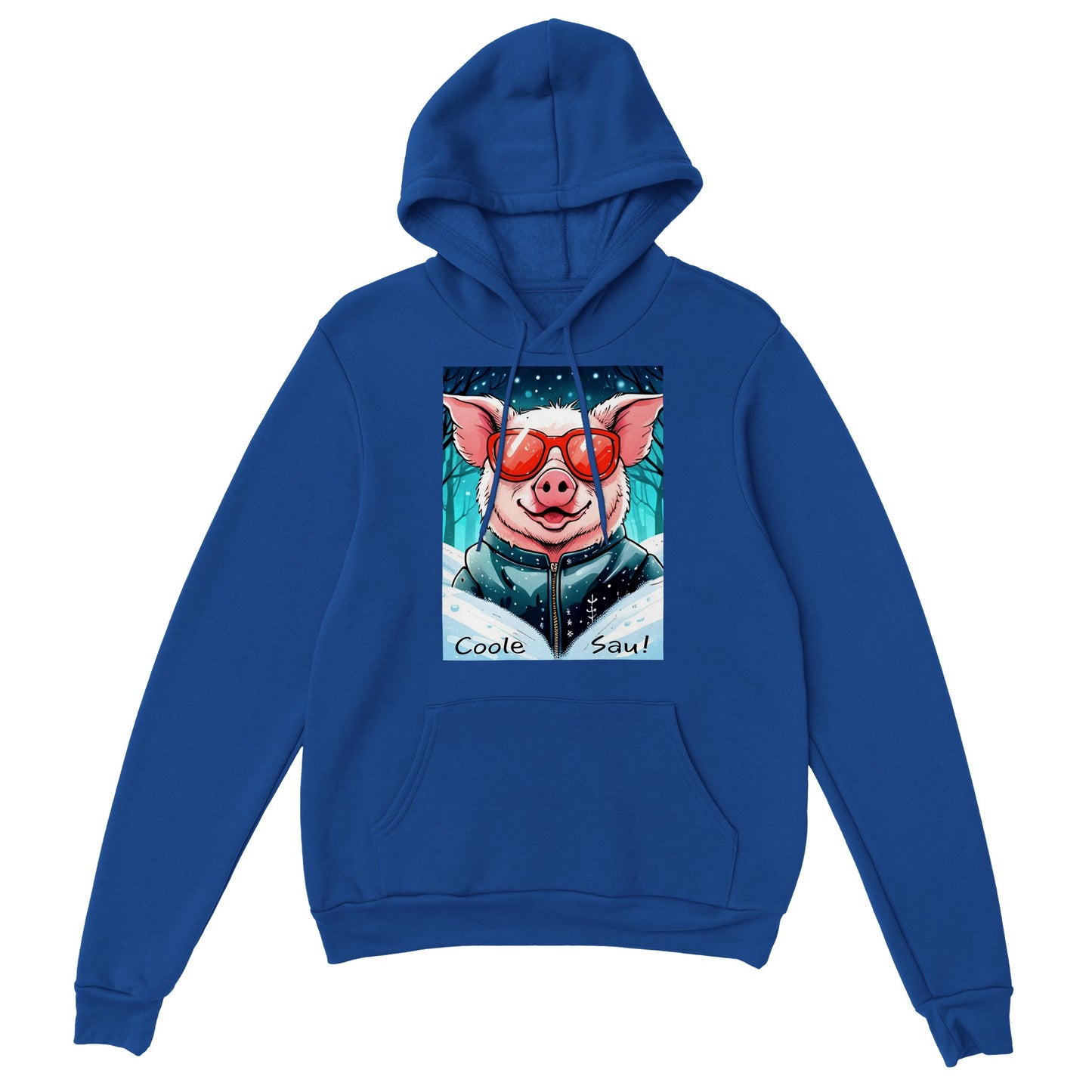 Cool Pig (Red Glasses) - T-Shirt & Hoodie (Unisex)