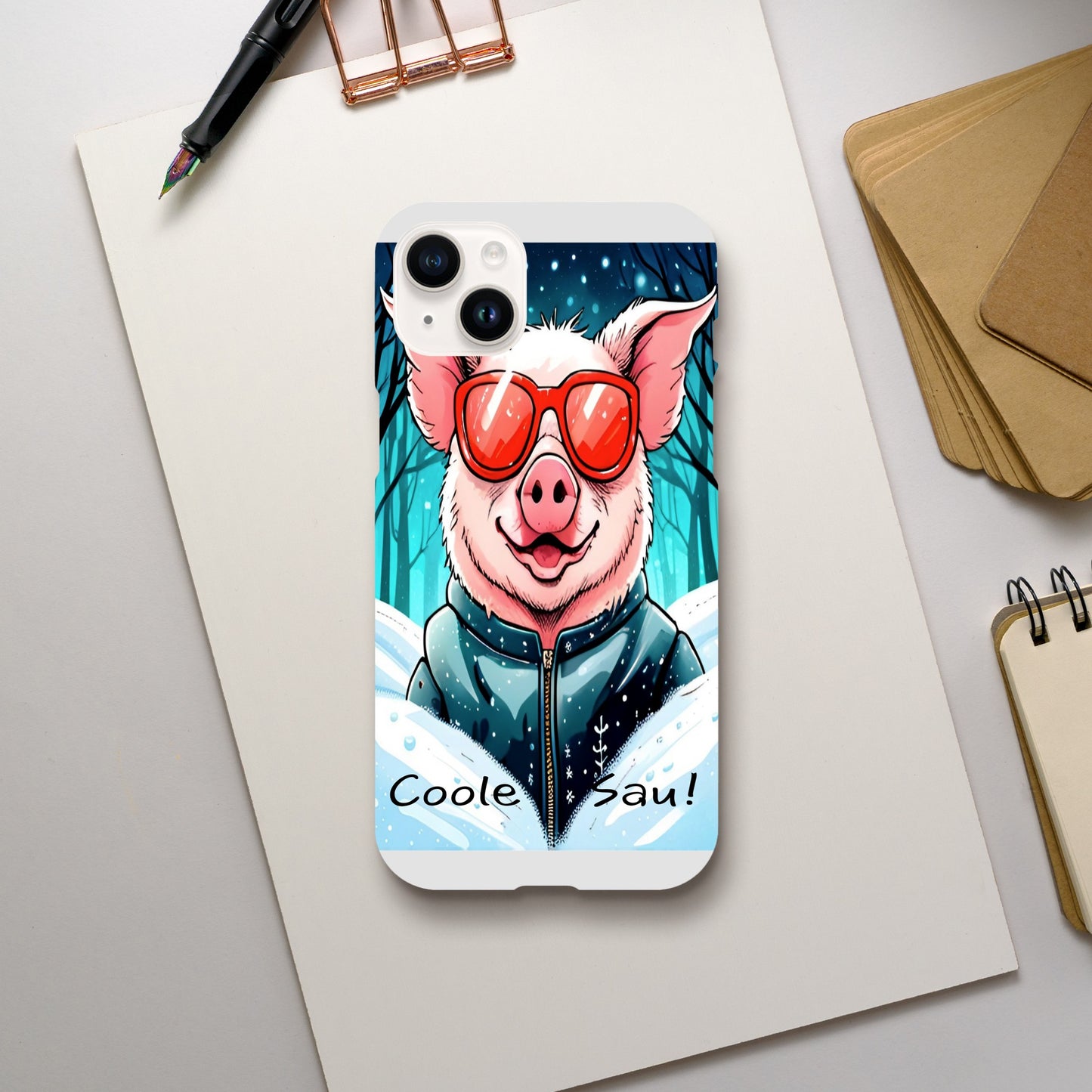 Cool Pig (Red Glasses) - Mobile Phone Cases