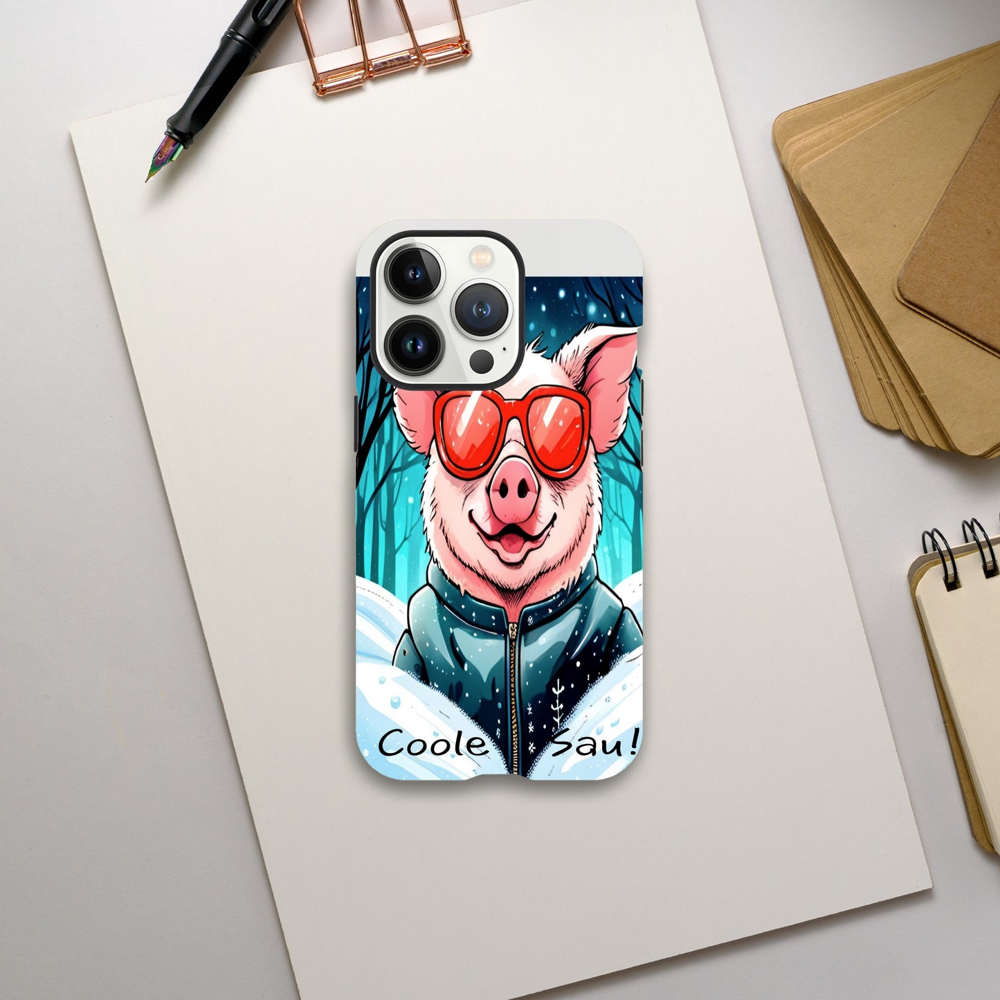 Cool Pig (Red Glasses) - Mobile Phone Cases